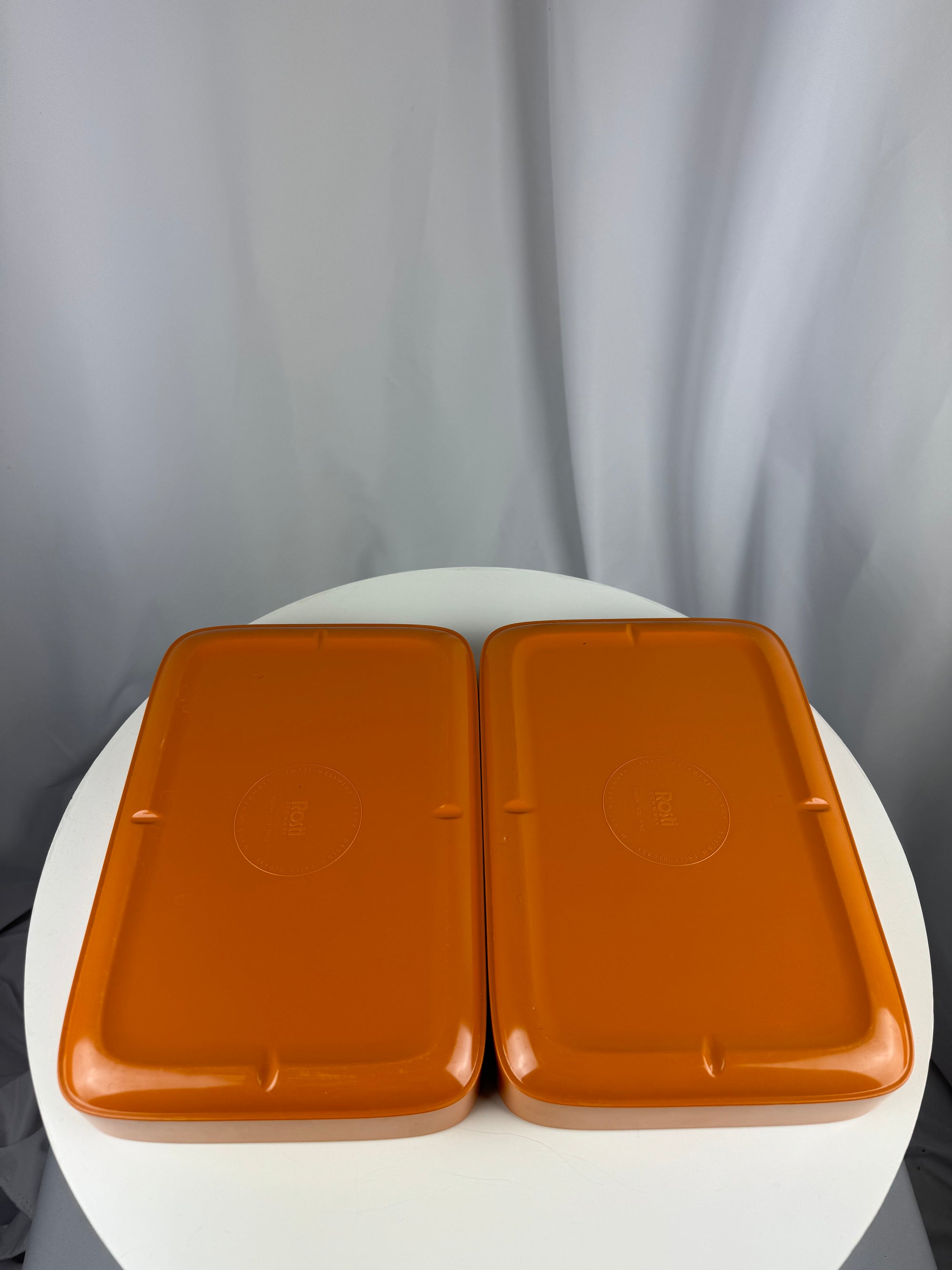 Vintage Rosti Denmark Stackable Trays Orange