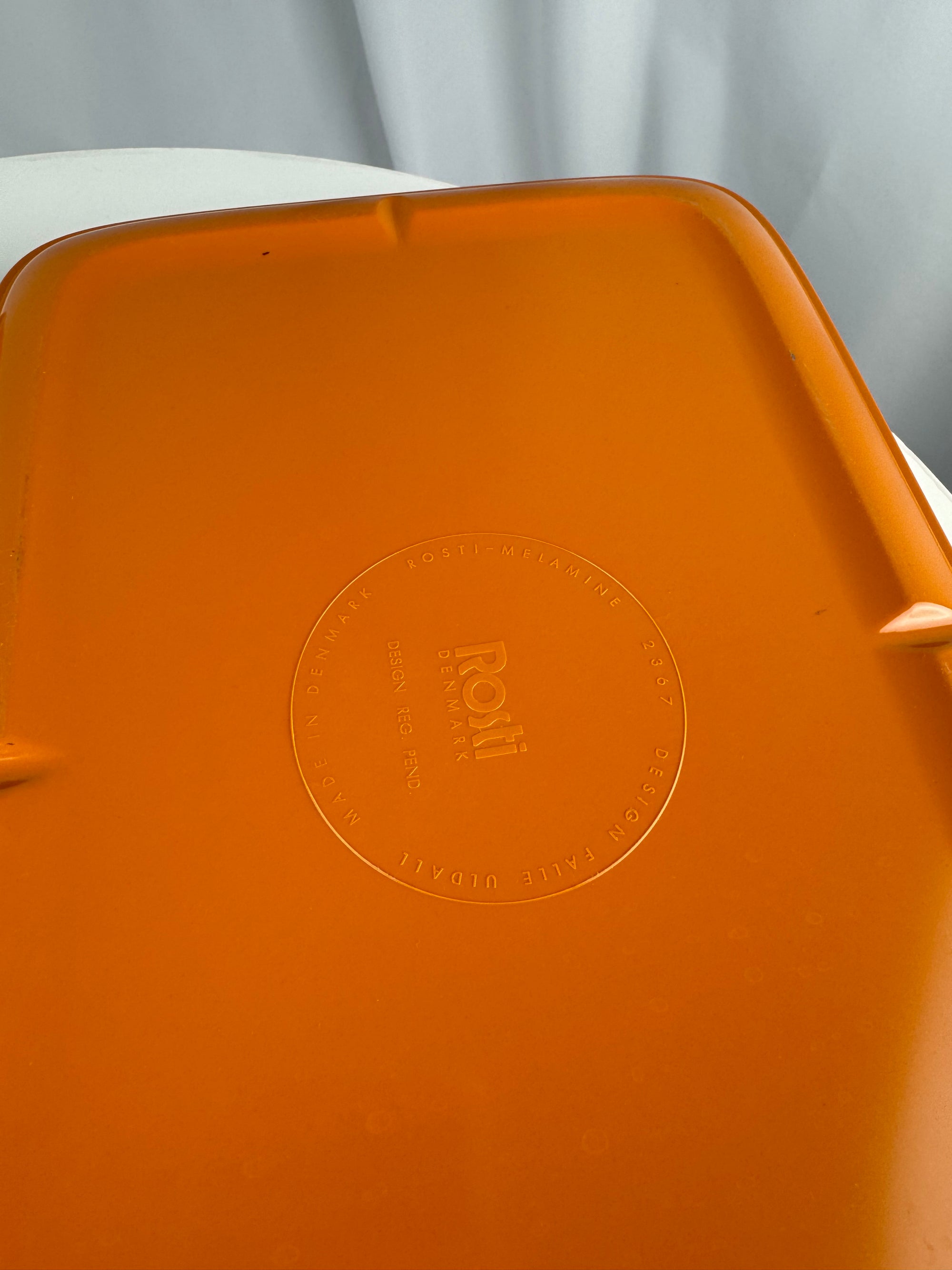 Vintage Rosti Denmark Stackable Trays Orange