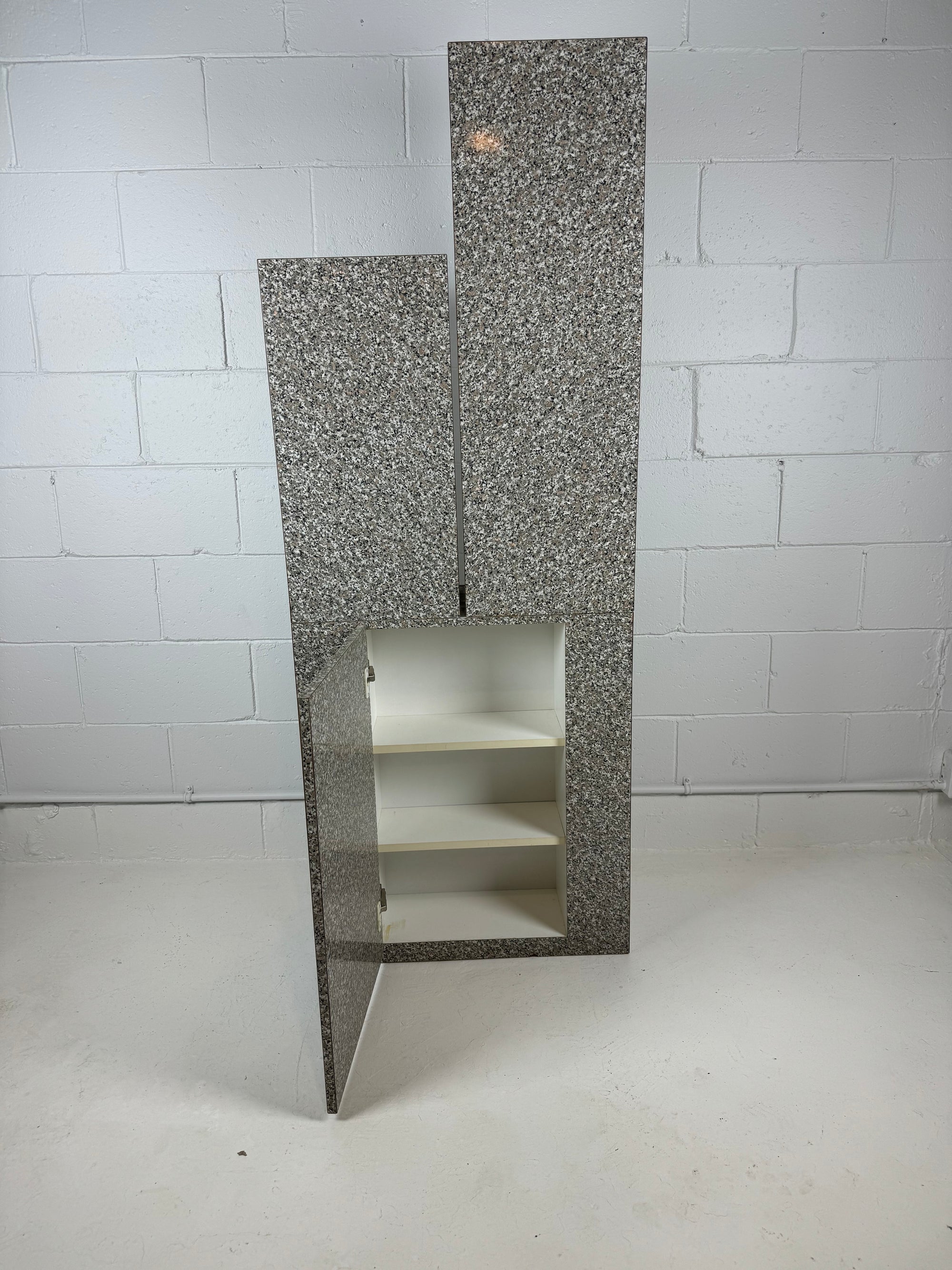 1980's Architectural Faux Terrazzo Display with Storage