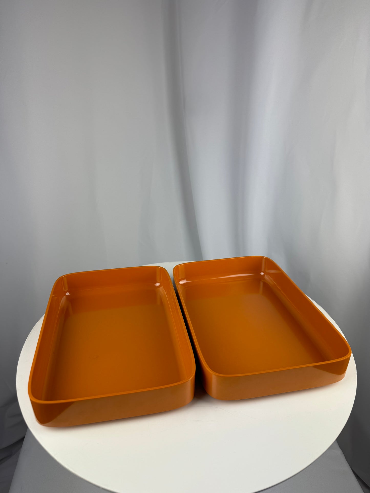 Vintage Rosti Denmark Stackable Trays Orange