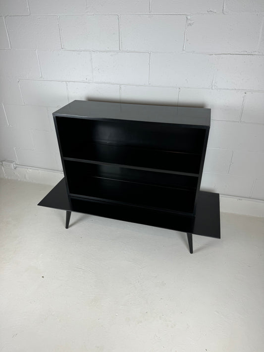 Paul McCobb Black Planner Group Small Bookcase and Bench