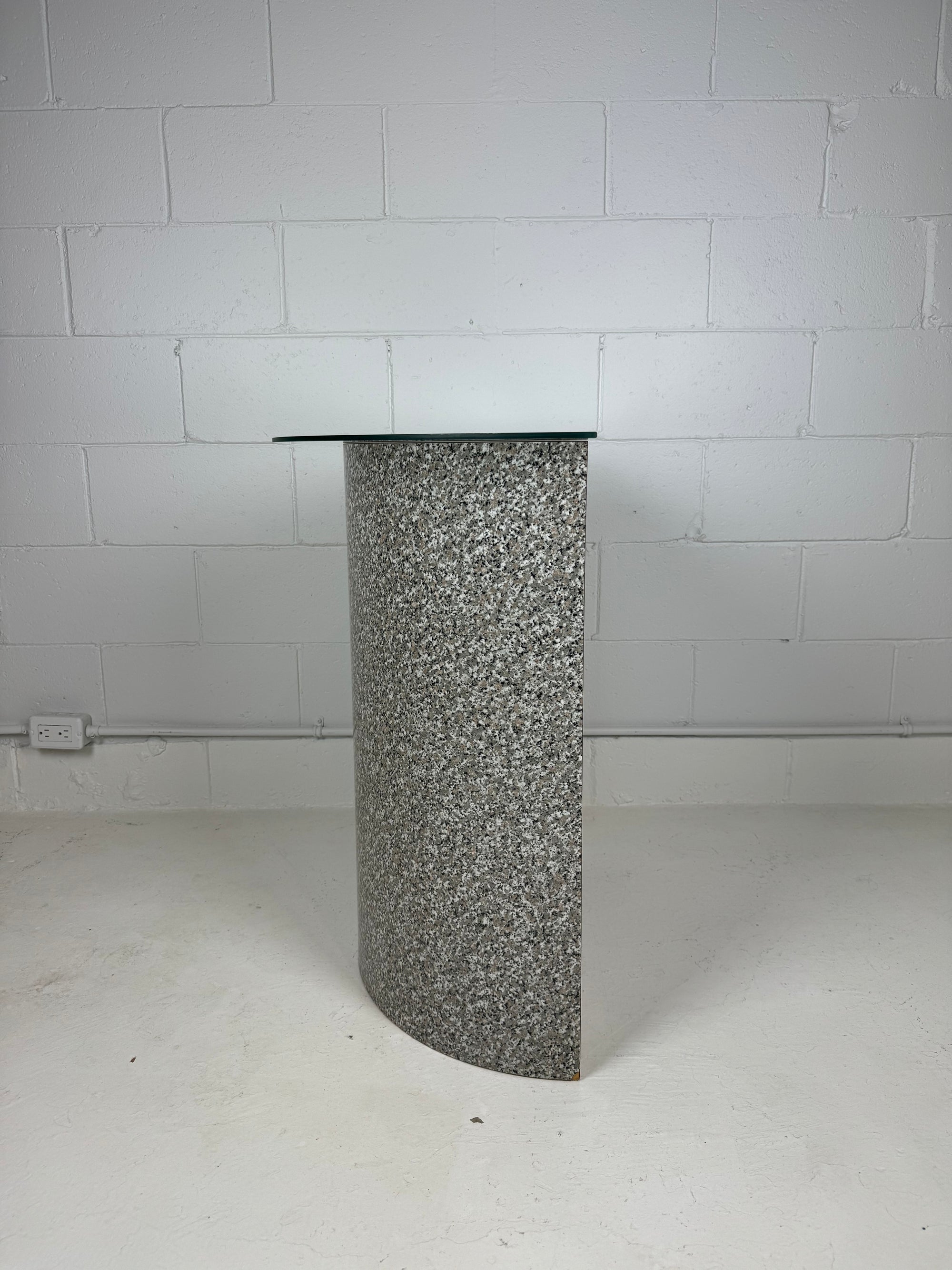 1980's Faux Terrazzo Console Table