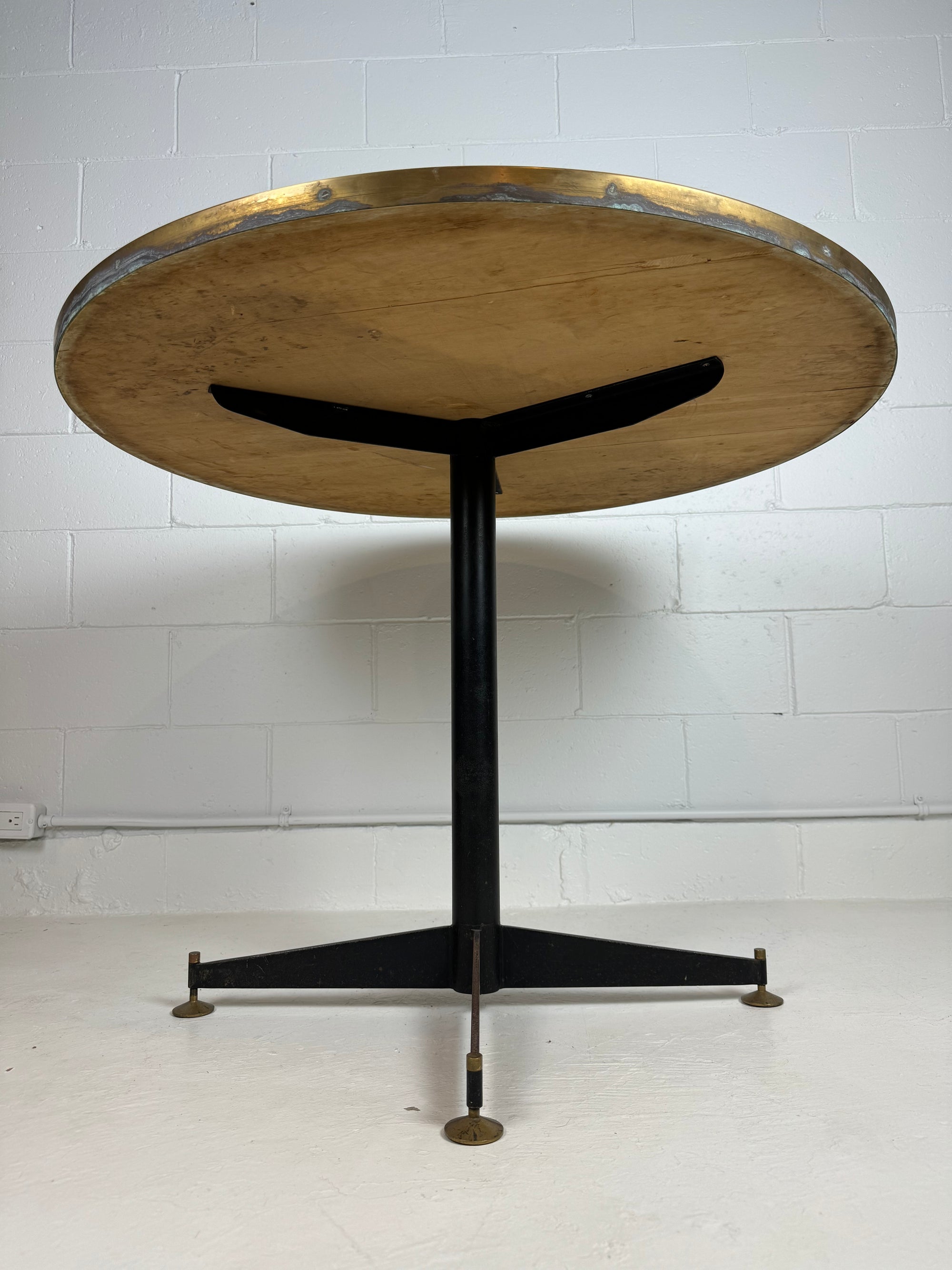 1950's Italian Enameled Glass Dining Table Attributed to Osvaldo Borsani