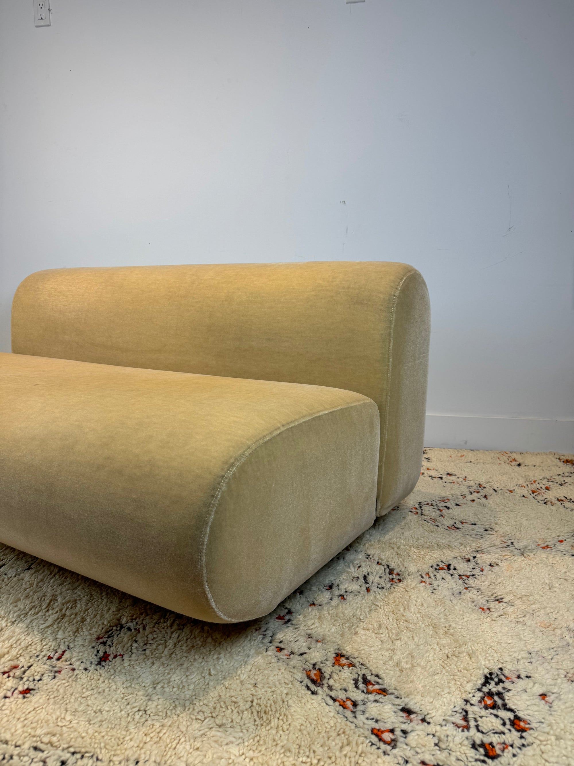 Kazuhide Takahama "Suzanne" Mohair Settee Sofa for Knoll