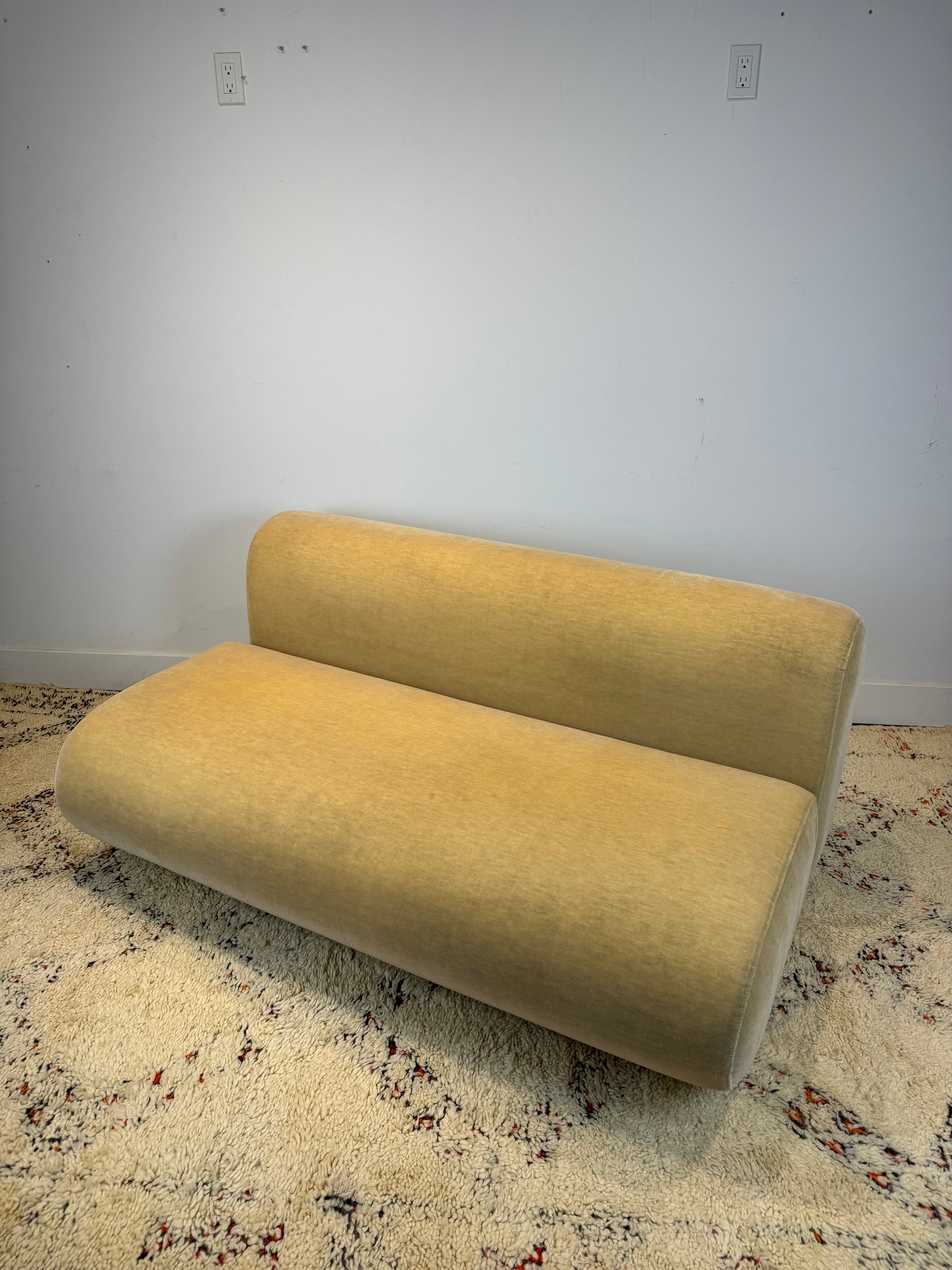 Kazuhide Takahama "Suzanne" Mohair Settee Sofa for Knoll