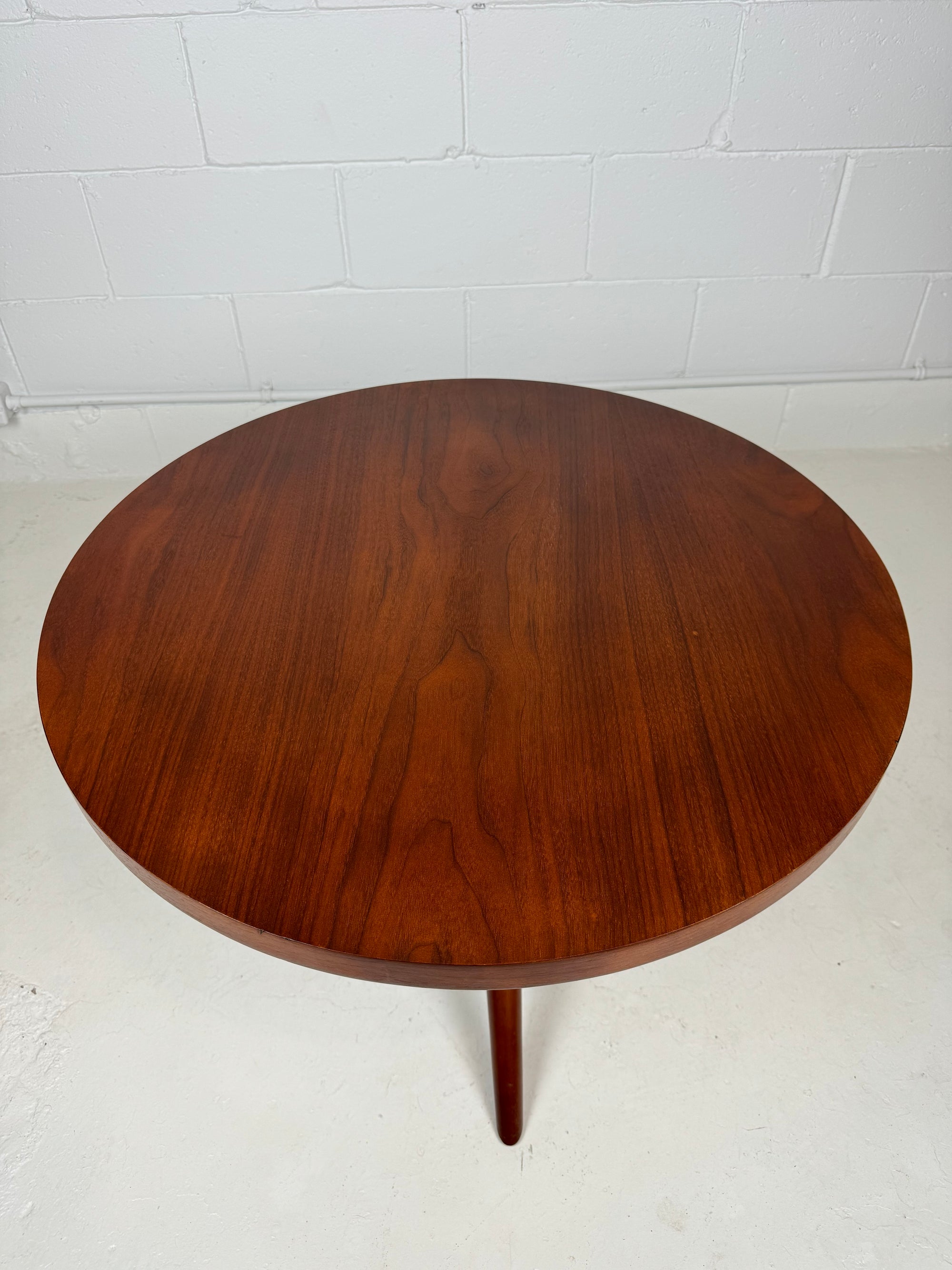 Robsjohn-Gibbings Tripod Side Table for Widdicombe in Walnut