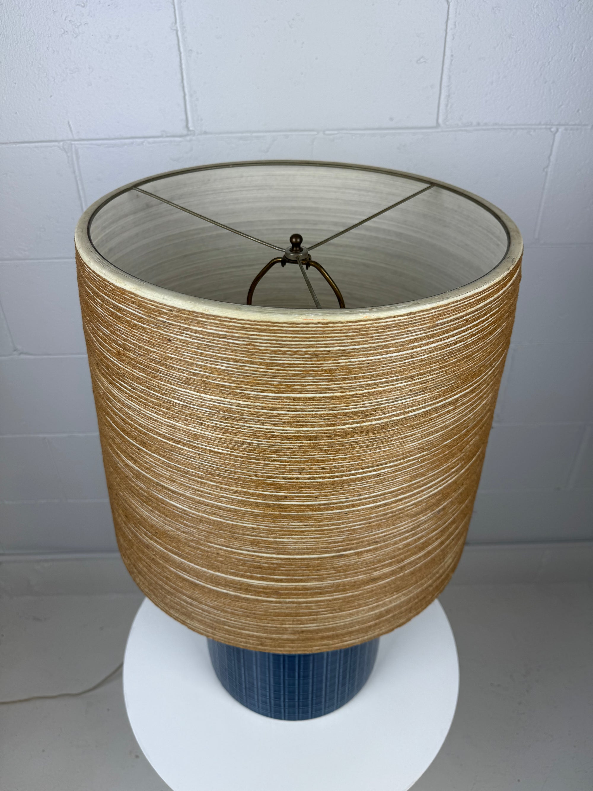 Vintage Blue Lotte Bostlund Large Table Lamp