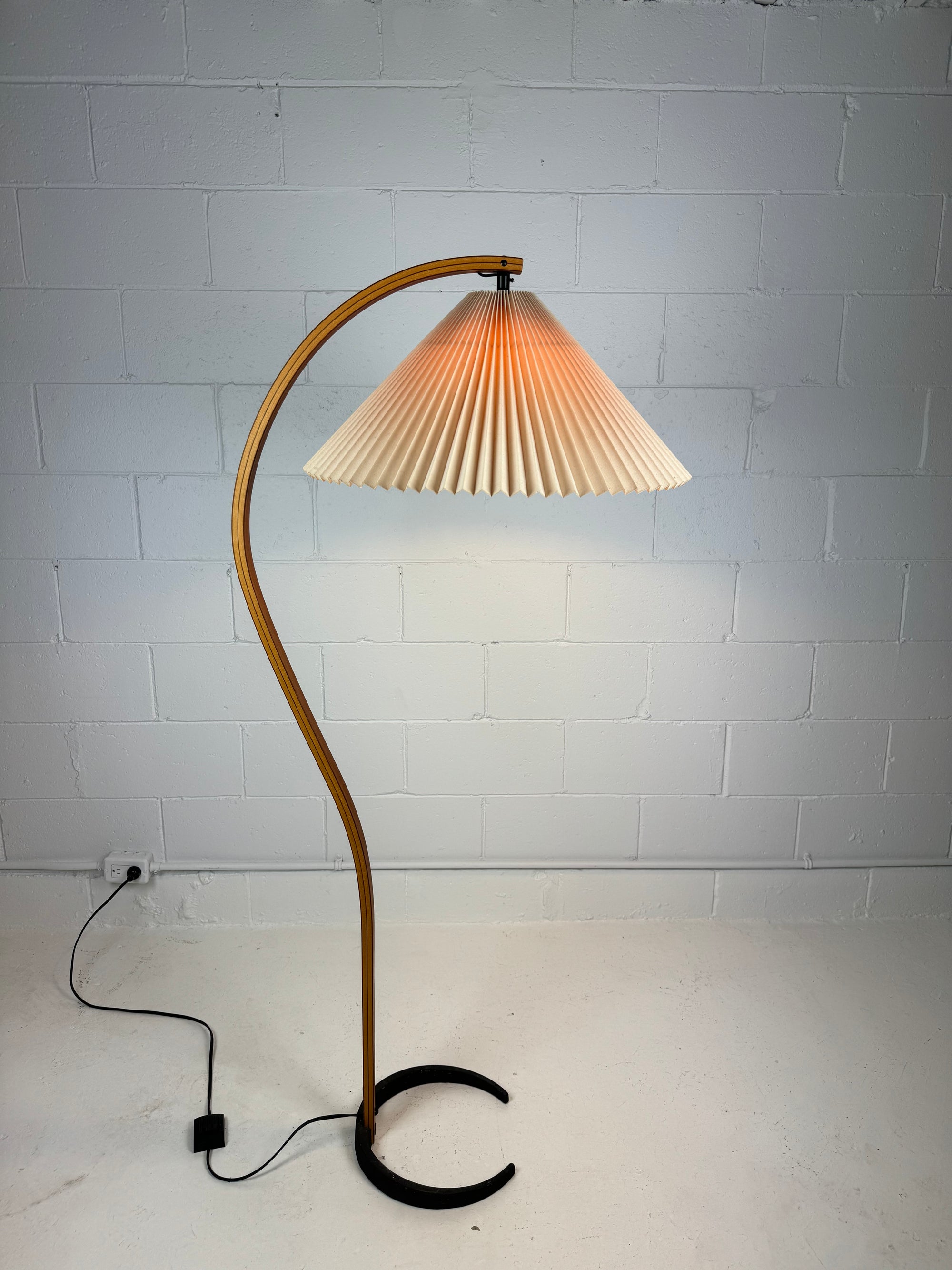 Original Mads Caprani Bent Wood Floor Lamp