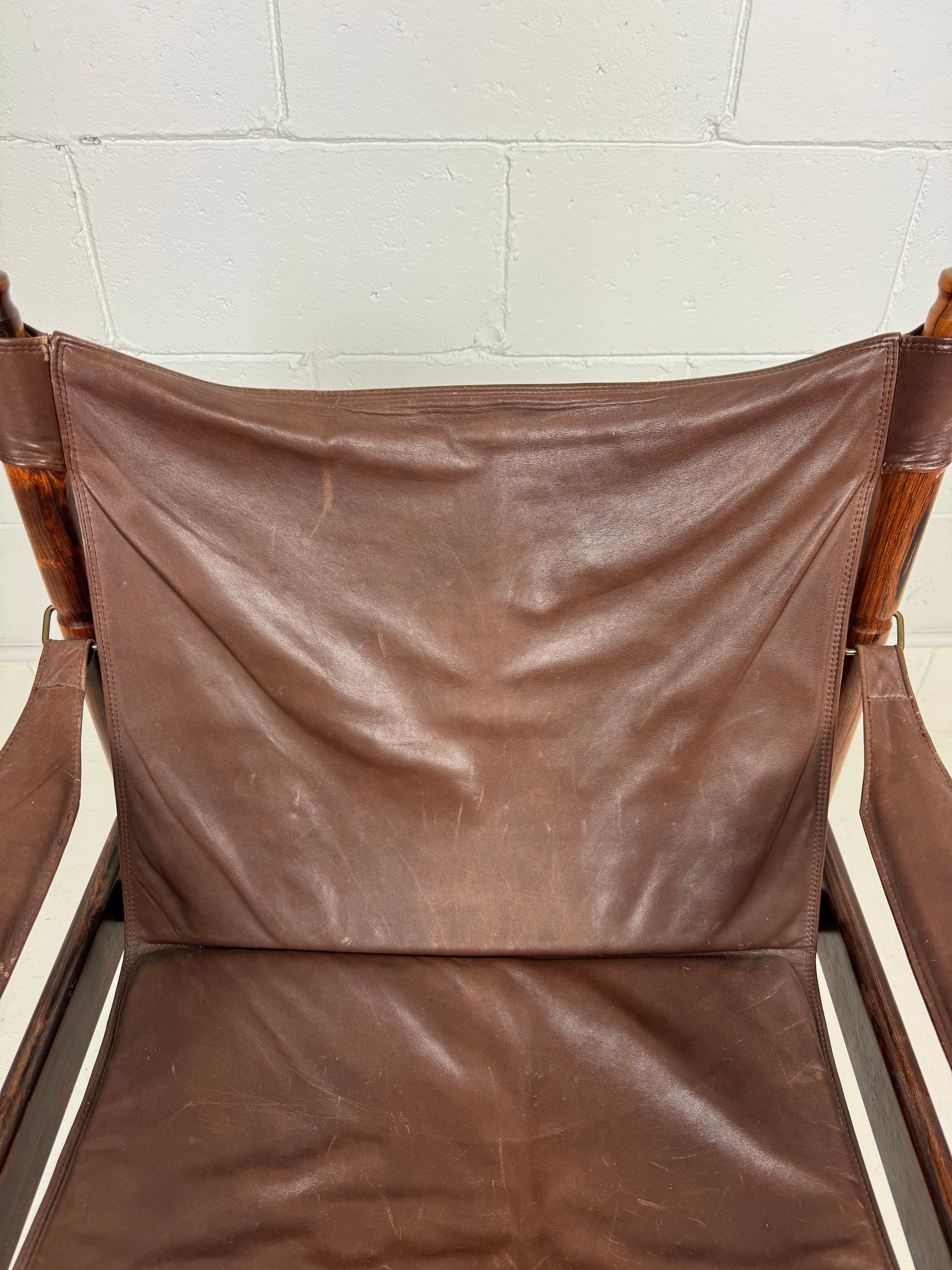 Erik Wørts for Niels Eilersen Rosewood & Leather Safari Chair