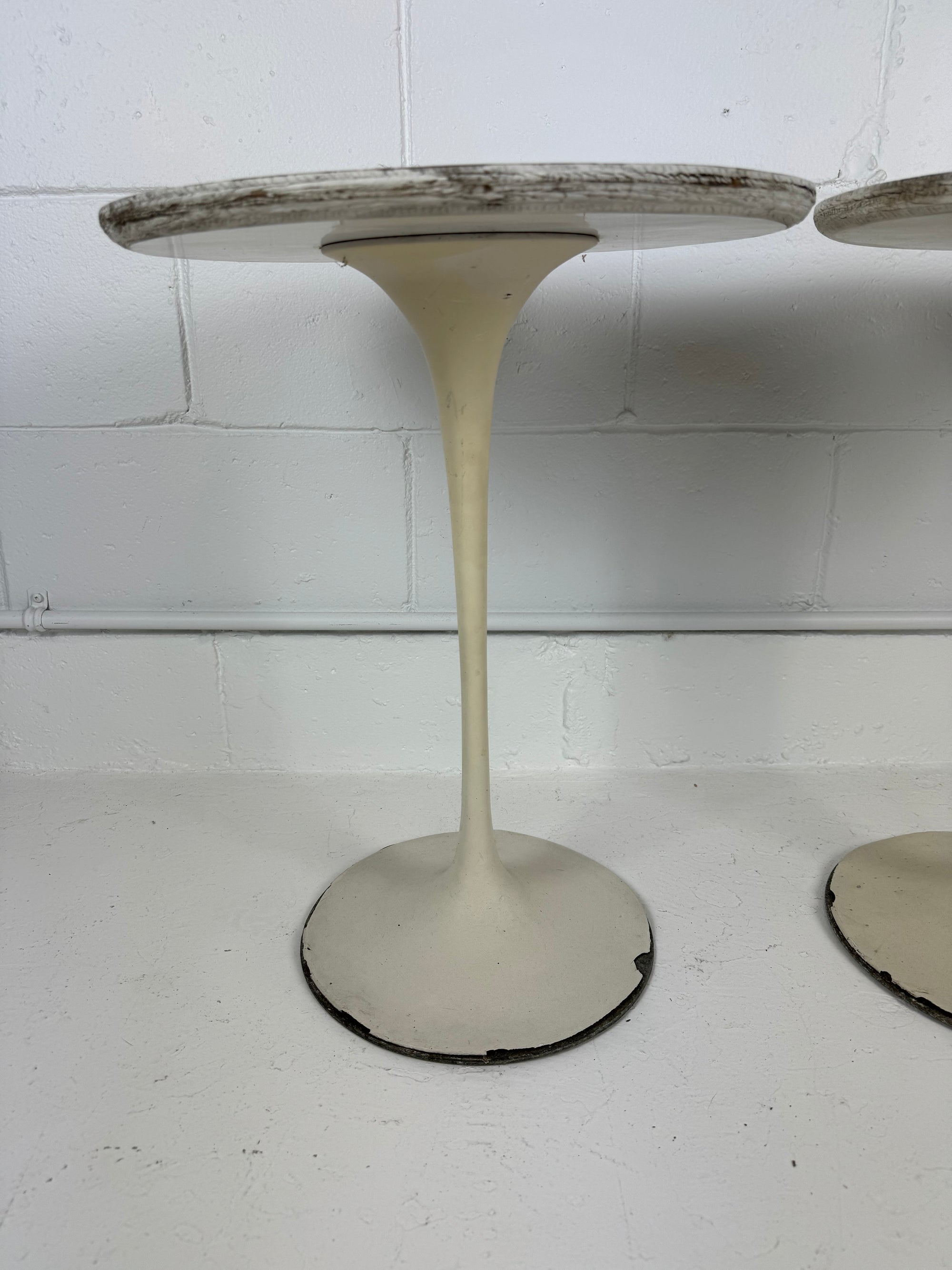 Mid Century Tulip Side Tables (Knoll? Burke?)