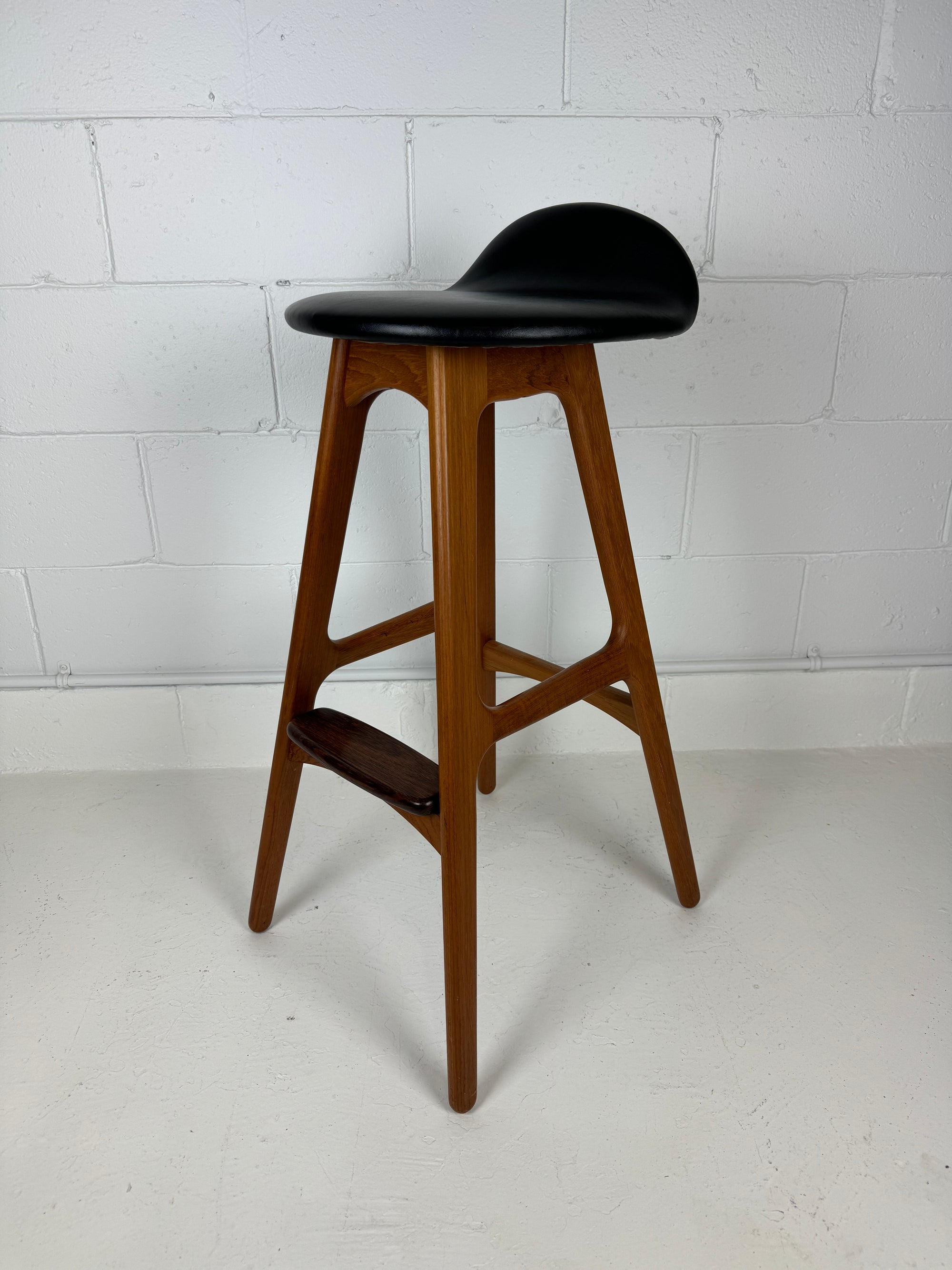 Teak and Rosewood Bar Stools by Erik Buch for Odense Møbler, Denmark