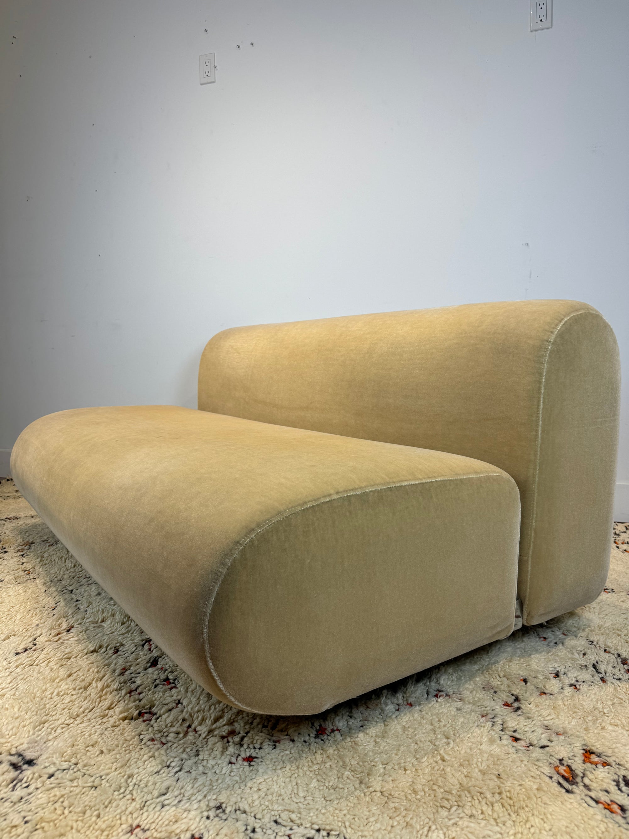 Kazuhide Takahama "Suzanne" Mohair Settee Sofa for Knoll