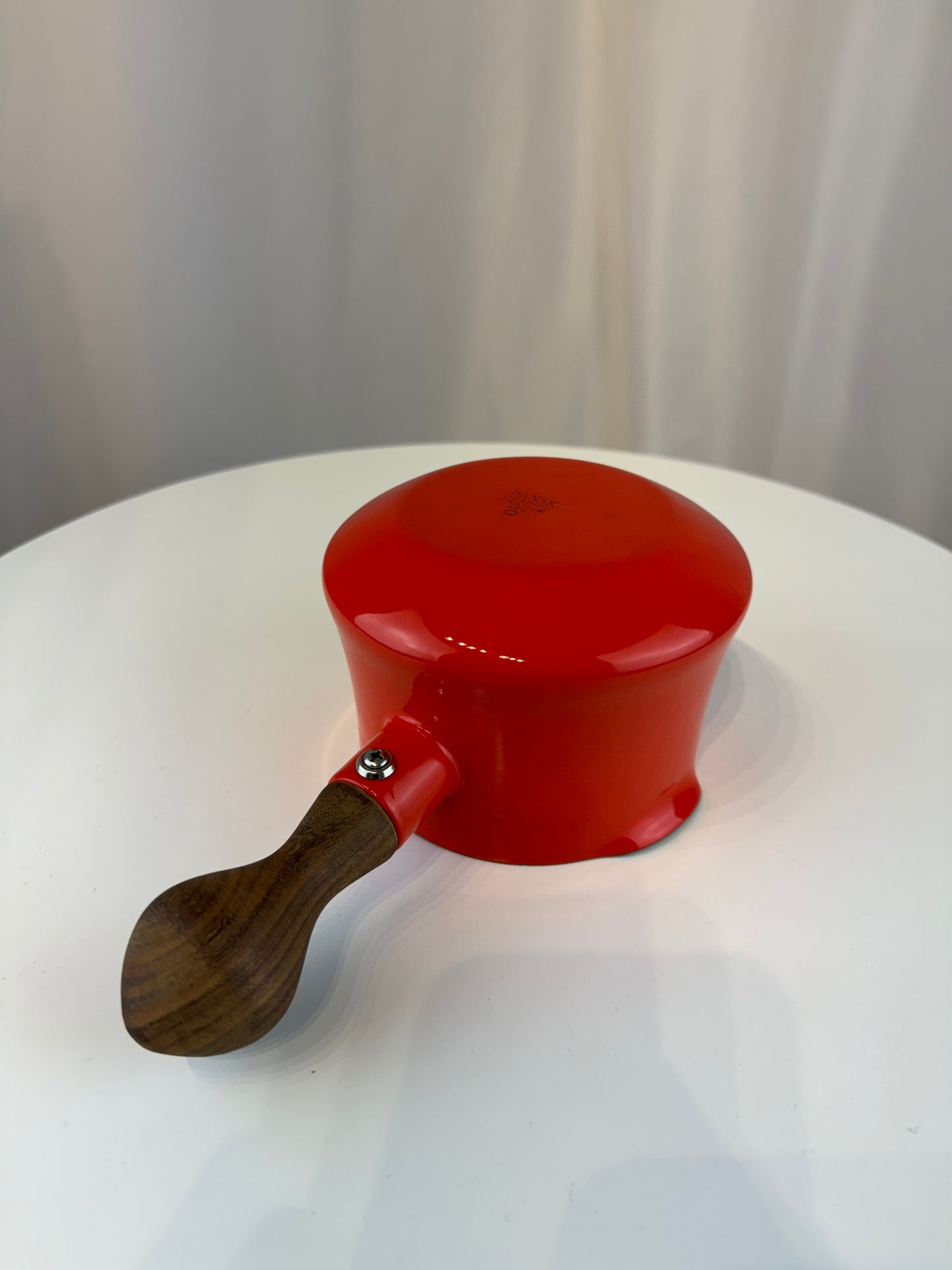 Dansk Designs Medium Sauce Pan with Teak Handle - Chili Red