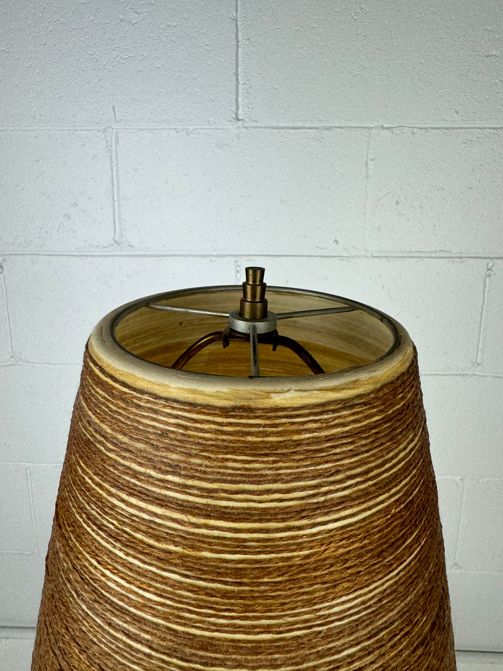 Small Brown Cylinder Lotte Table Lamp