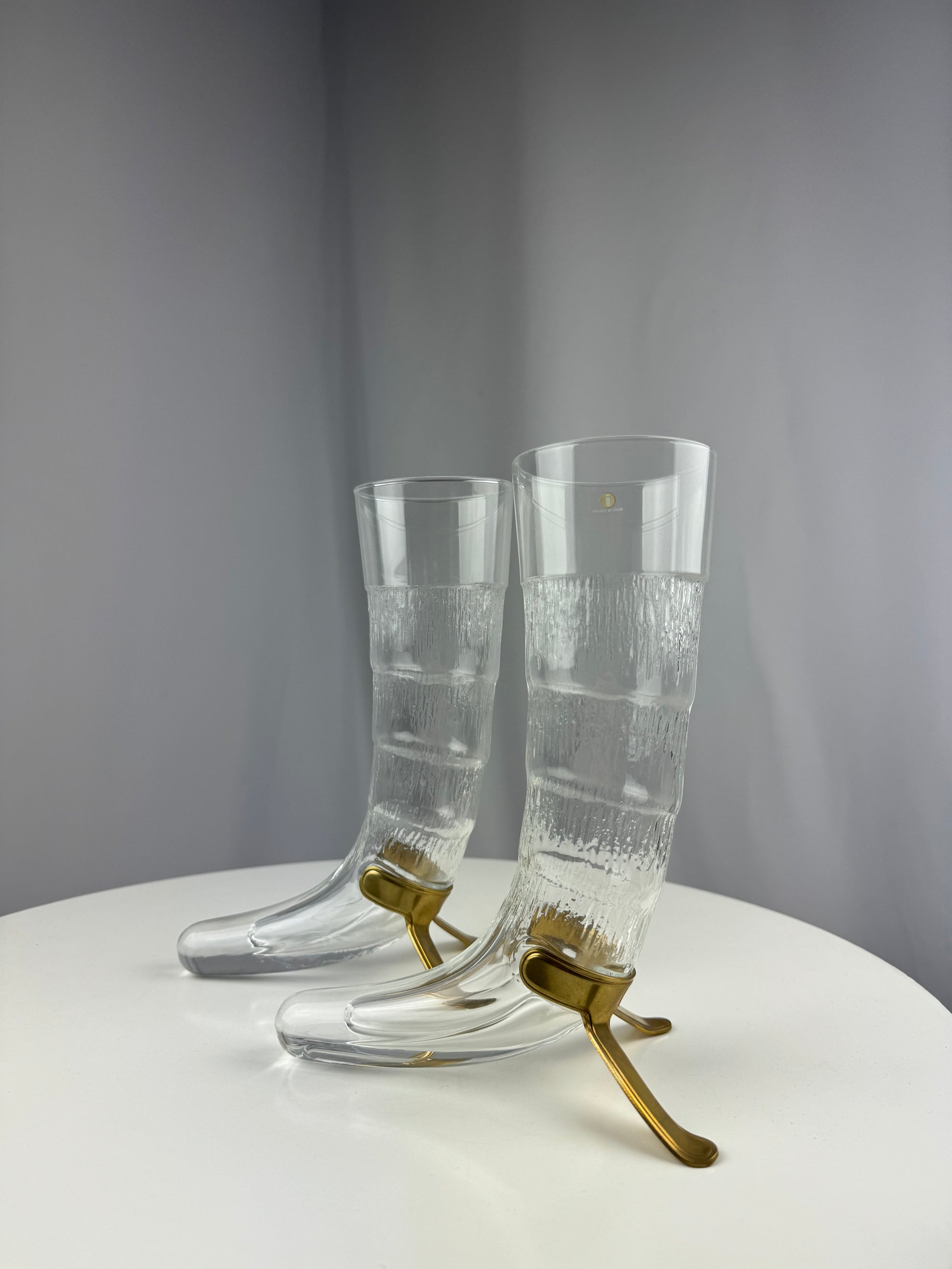 Iittala HARALDs HORN Beer Glasses by Valto Kokko (6)