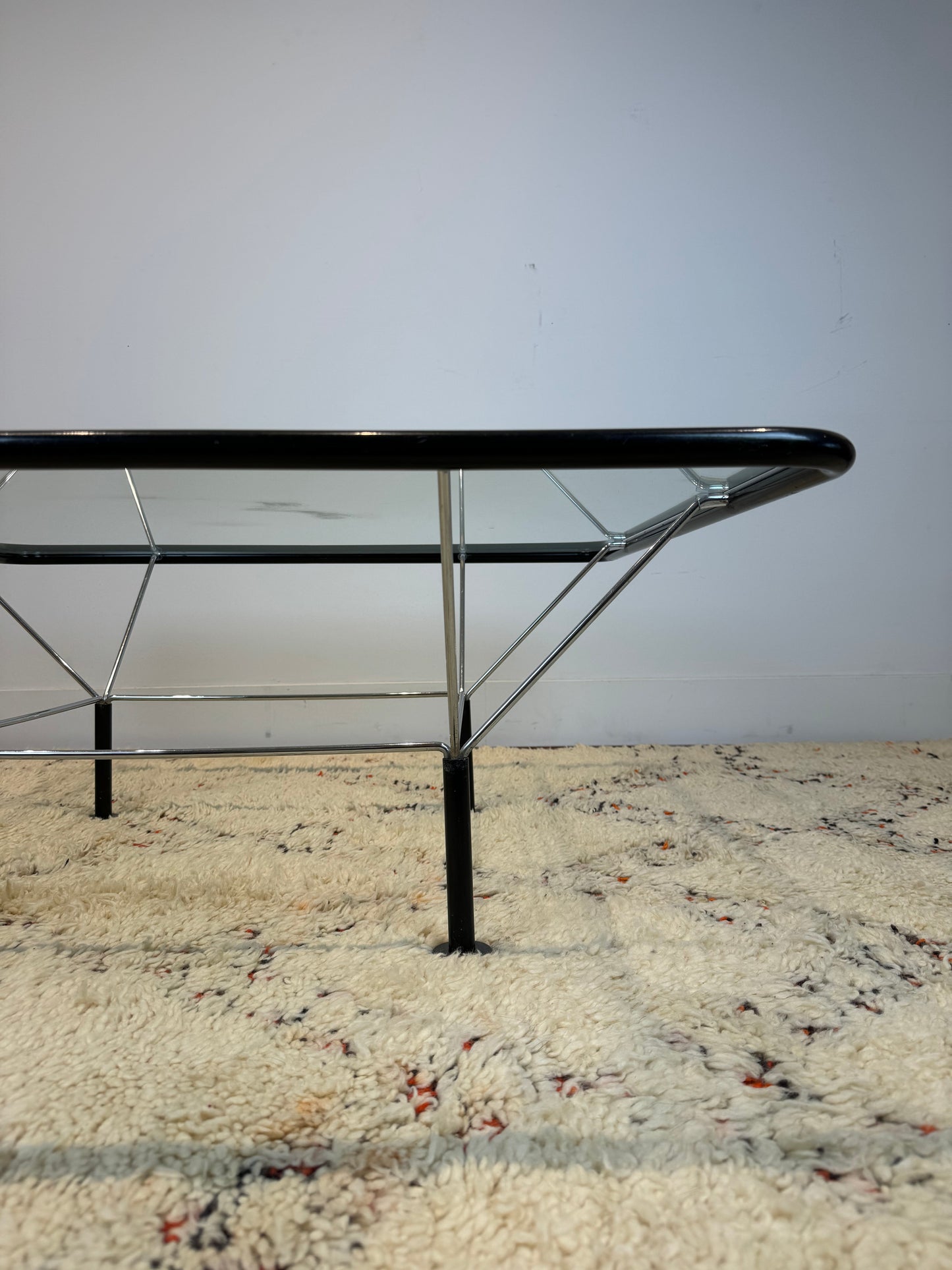 Glass Top Coffee Table by Niels Bendtsen 1970's Denmark