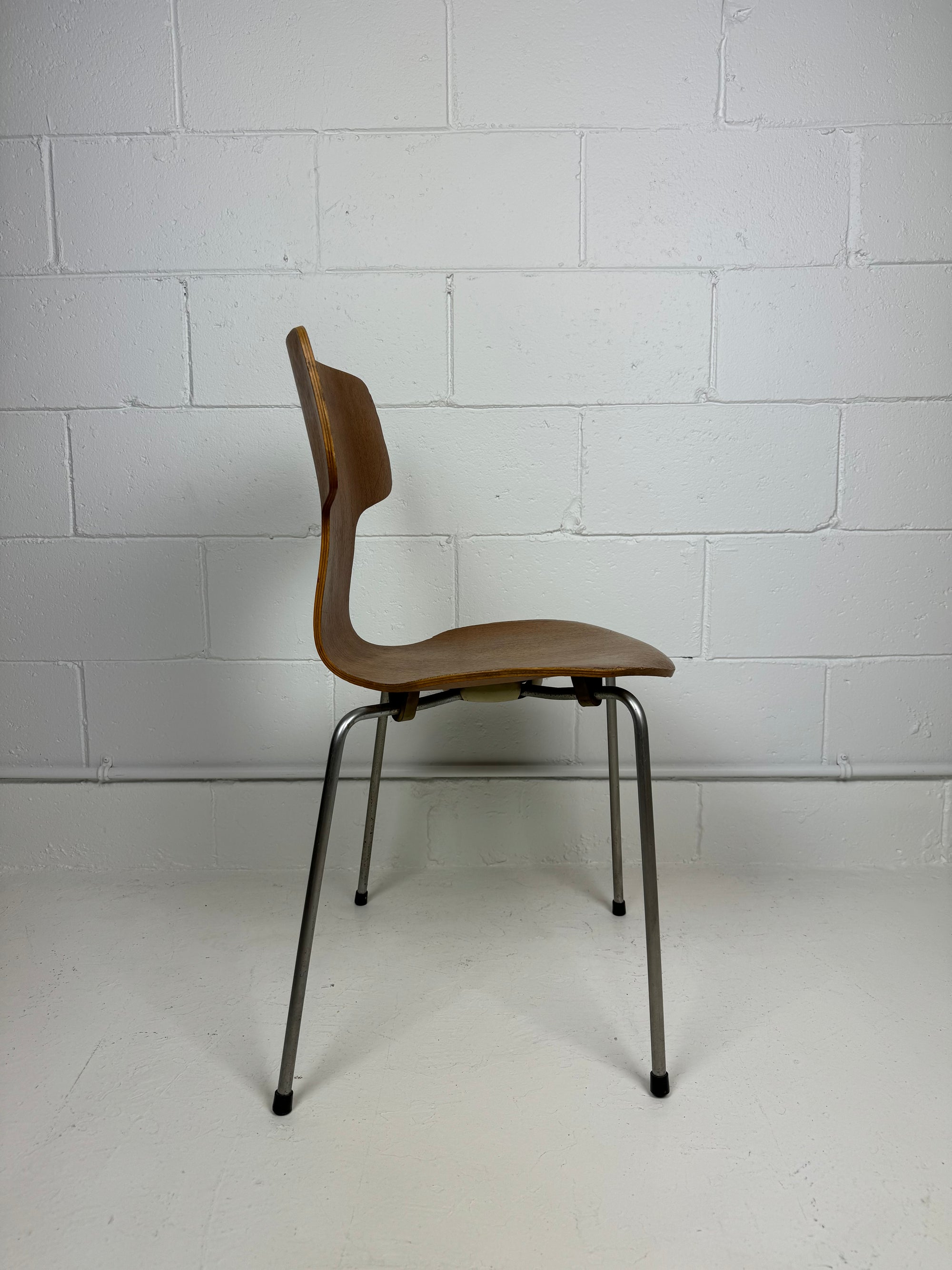 Arne Jacobsen Hammerhead or "T" Teak Side Chair for Fritz Hansen