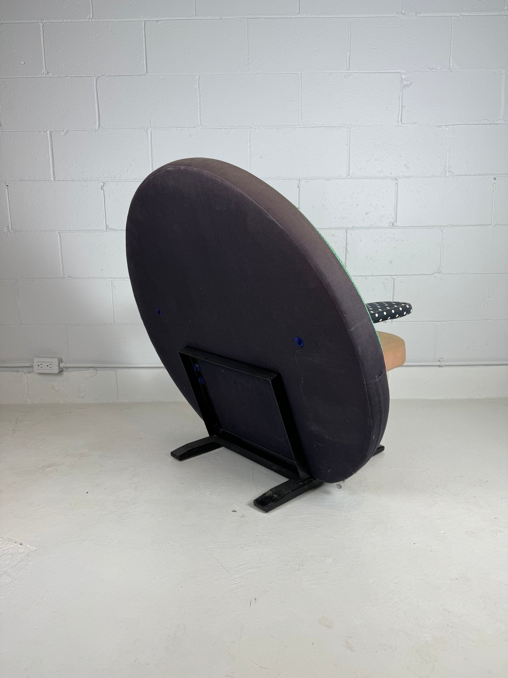 Stefan Siwinski 90's Prototype Chair Round Memphis Style 2