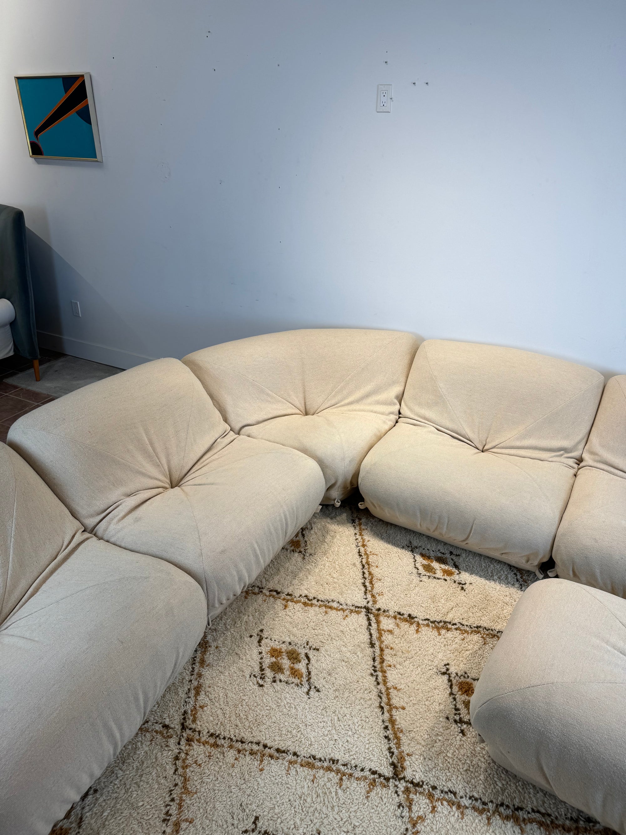 Modular 6-Piece Potato Sofa for Airborne France