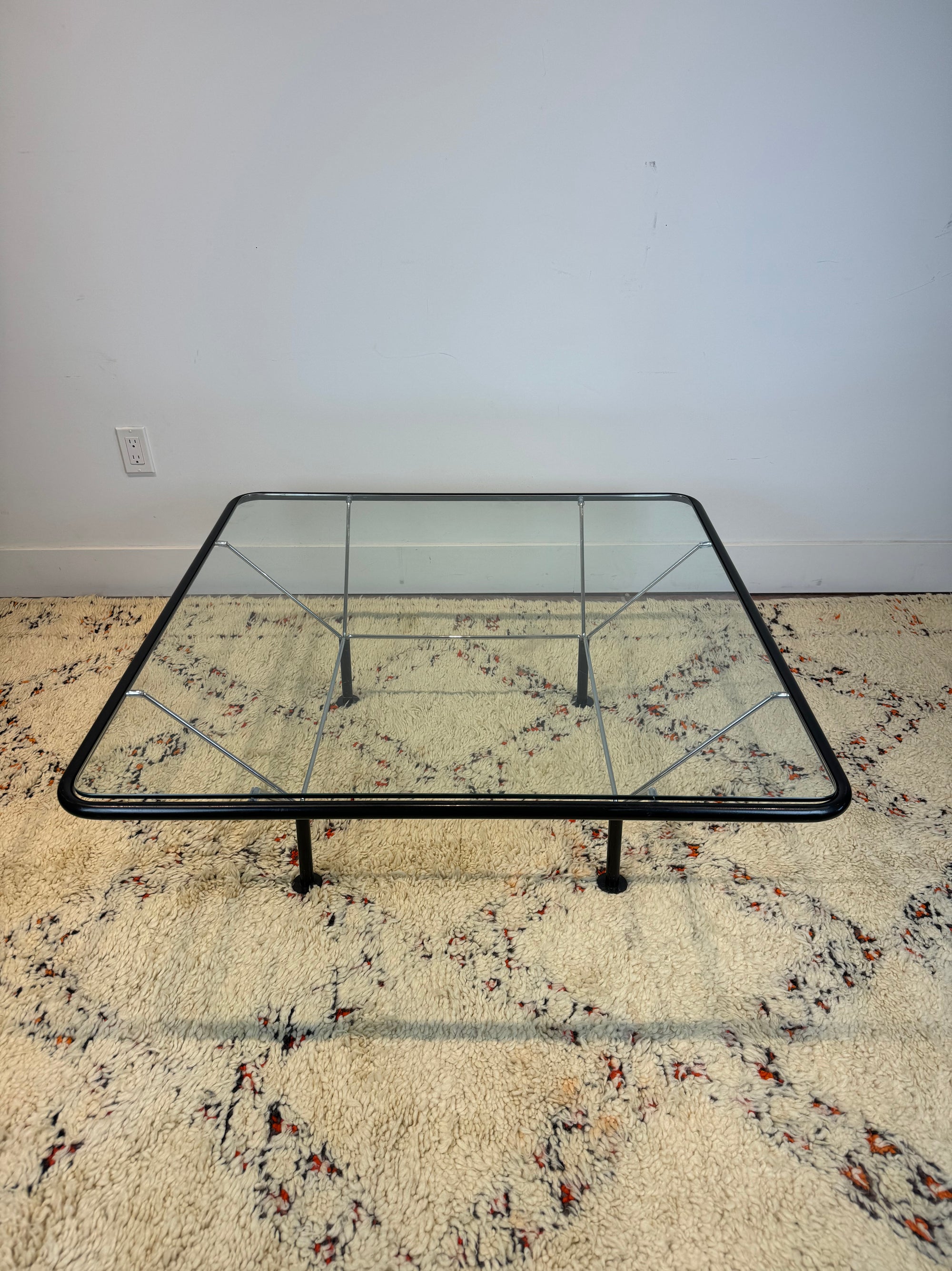 Glass Top Coffee Table by Niels Bendtsen 1970's Denmark