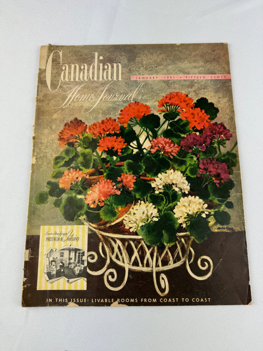 1951 Canadian Home Journal January Issue