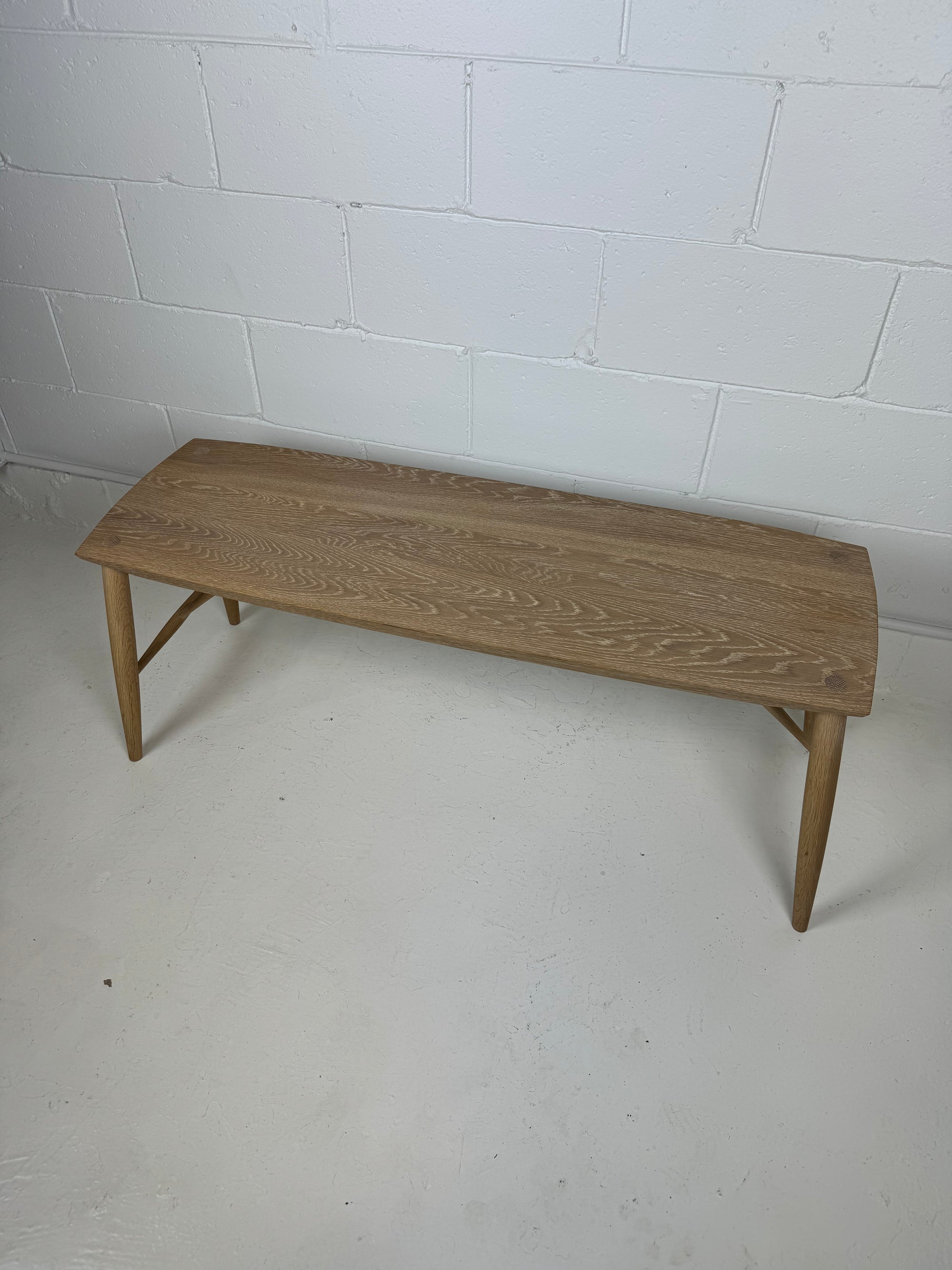 Adelaide Bench by Coolican & Company in White Oak