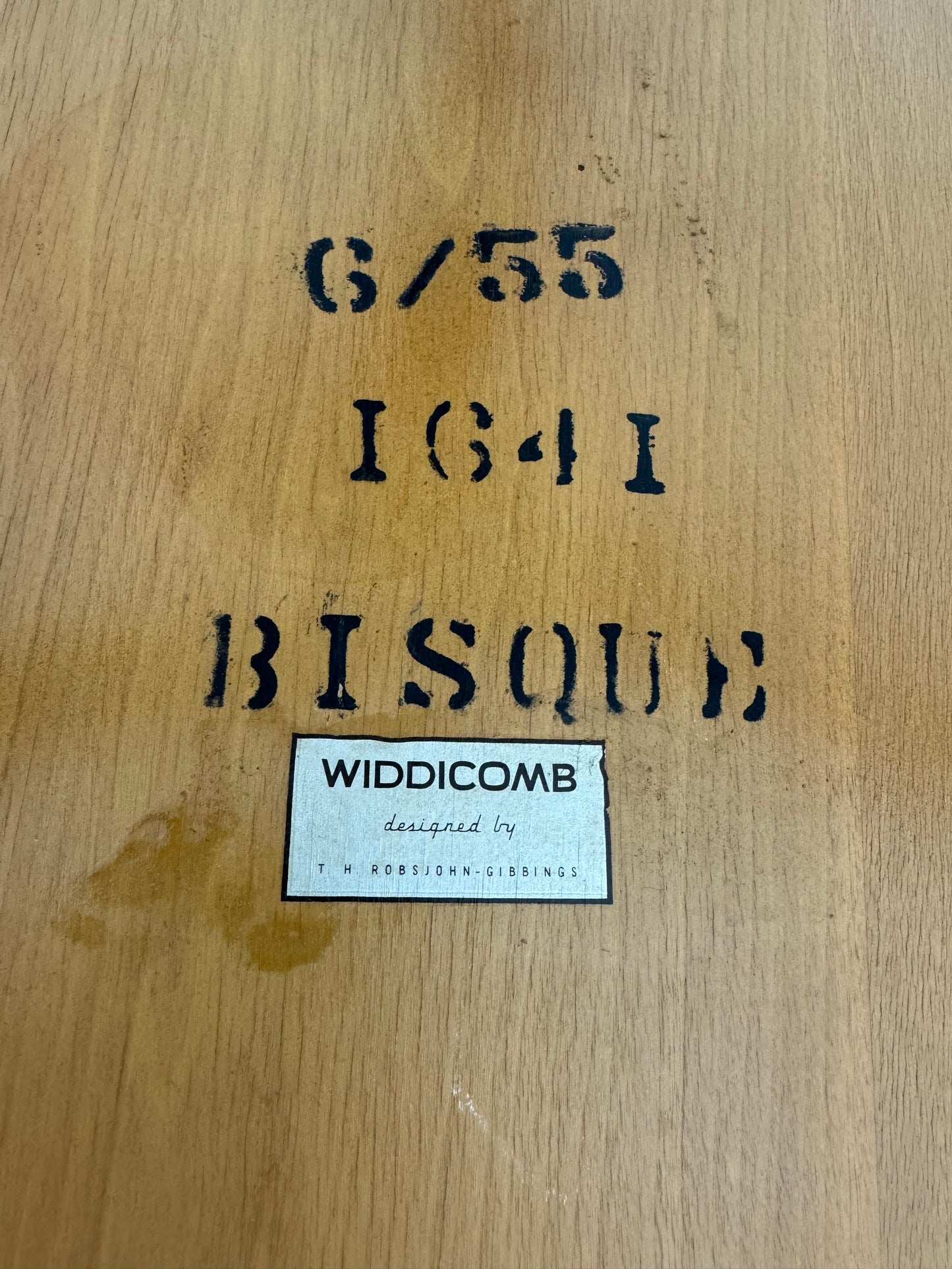 Robsjohn-Gibbings Tripod Side Table for Widdicombe in Walnut