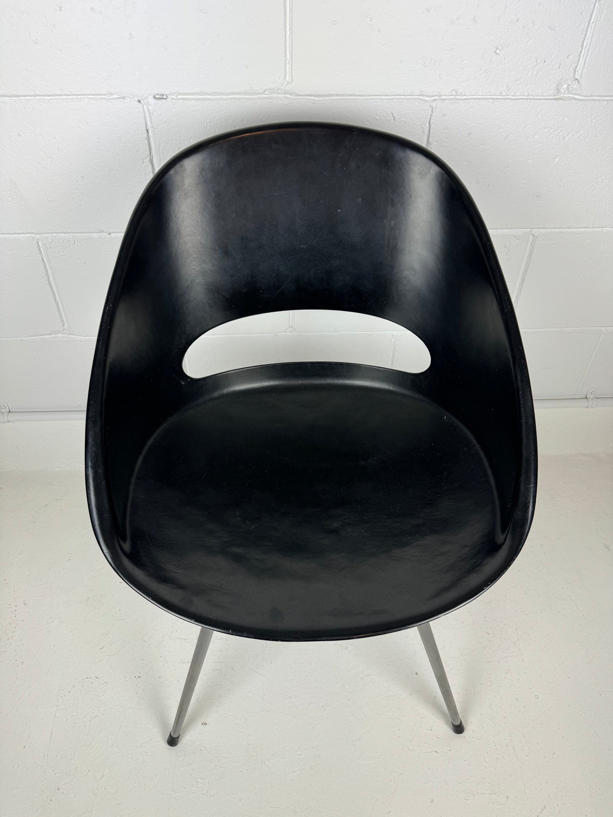 Rare Fibreglass Side Chair by Kai Lyngfeldt Larsen for Søborg Denmark