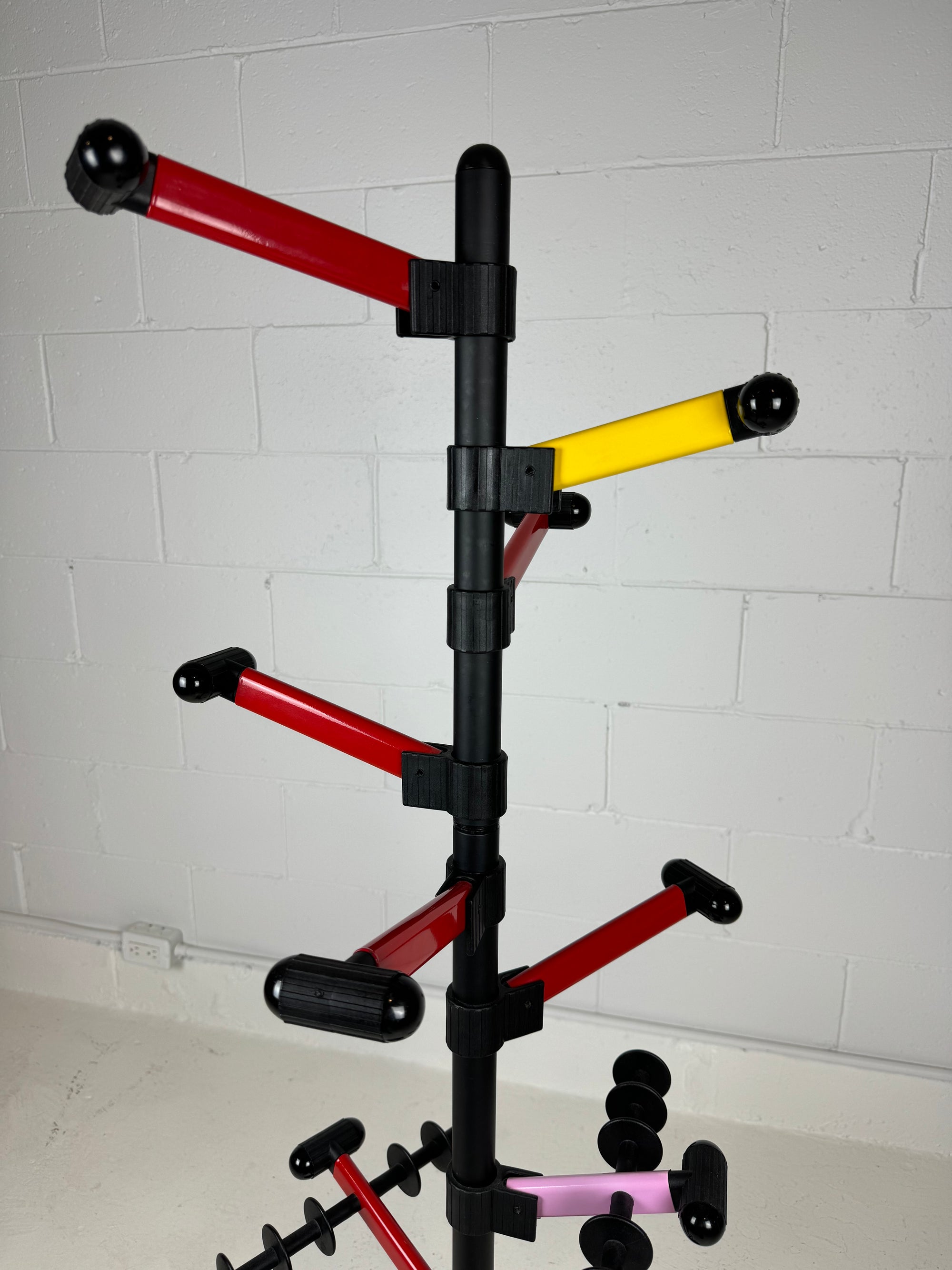 Post Modern 1980's Adjustable Coat Rack Memphis Style