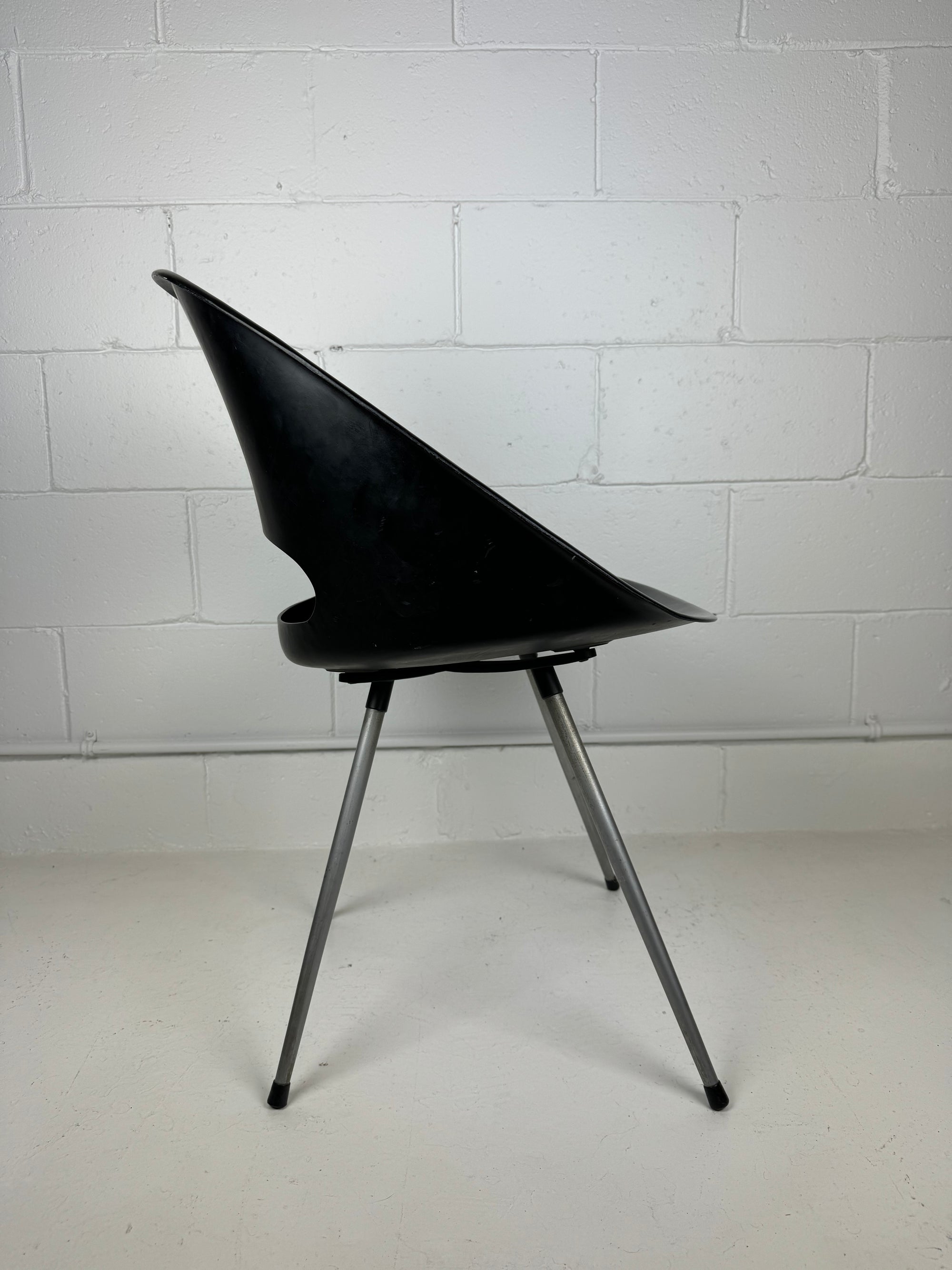 Rare Fibreglass Side Chair by Kai Lyngfeldt Larsen for Søborg Denmark