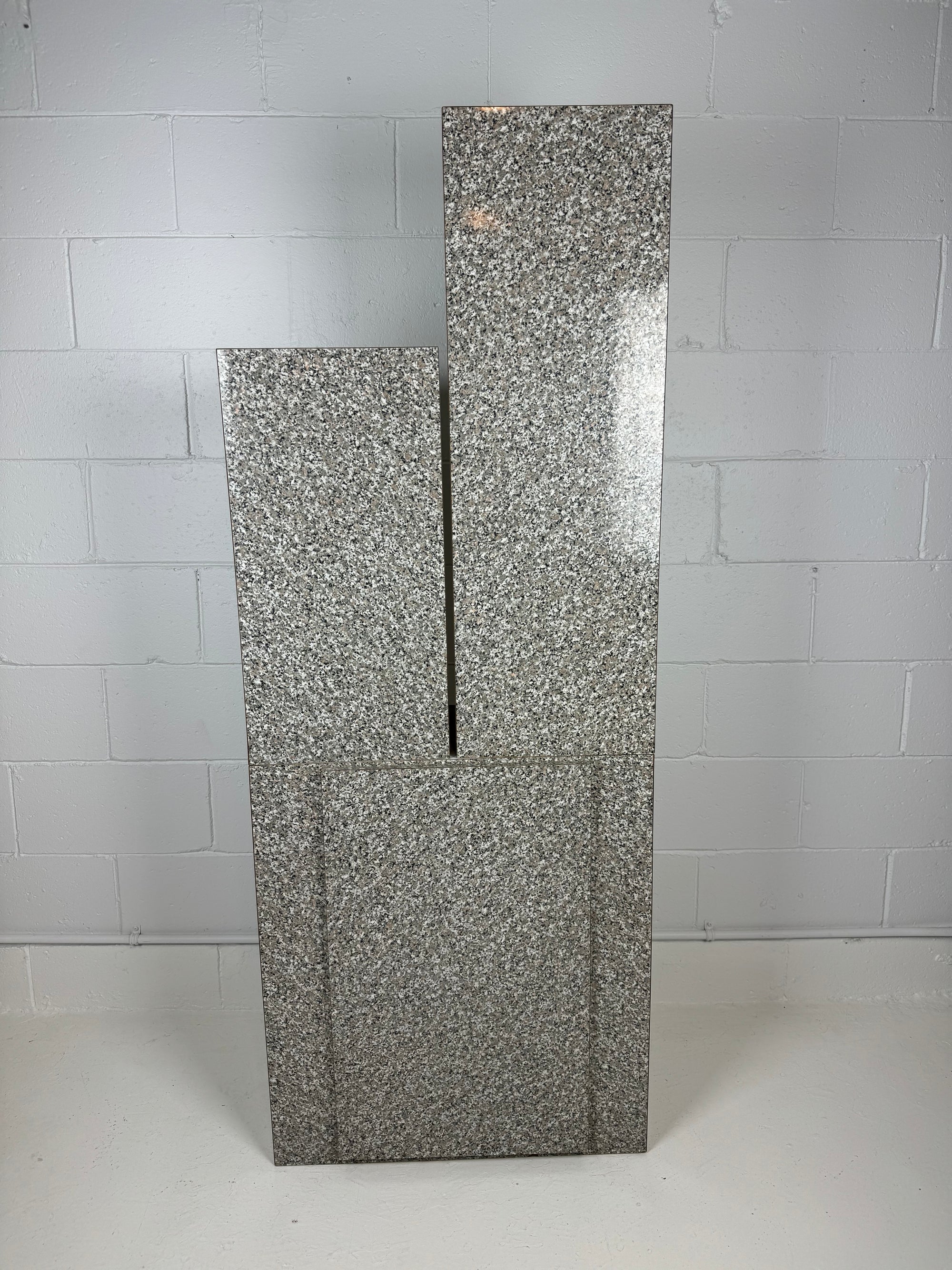 1980's Architectural Faux Terrazzo Display with Storage