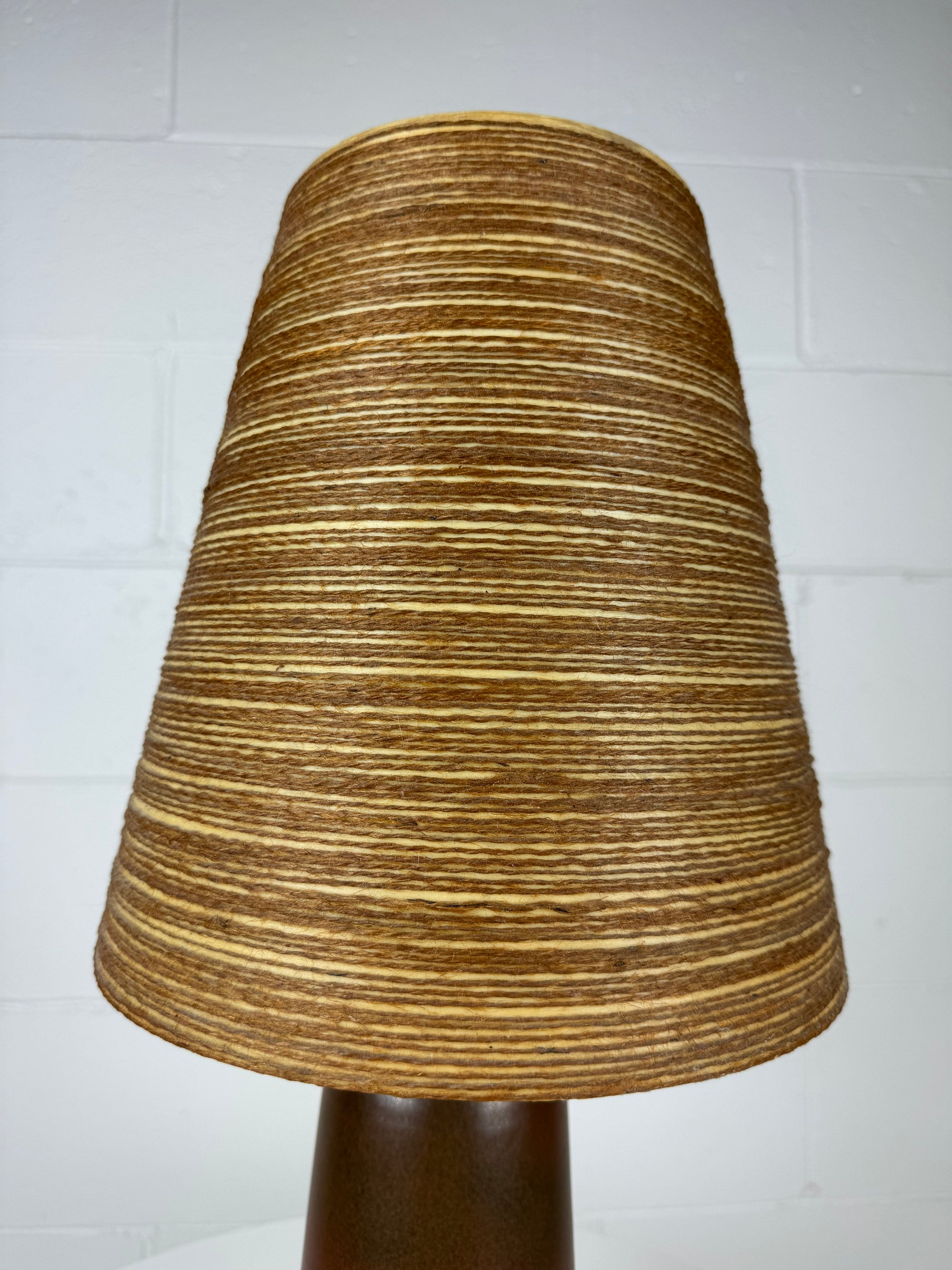 Small Brown Cylinder Lotte Table Lamp