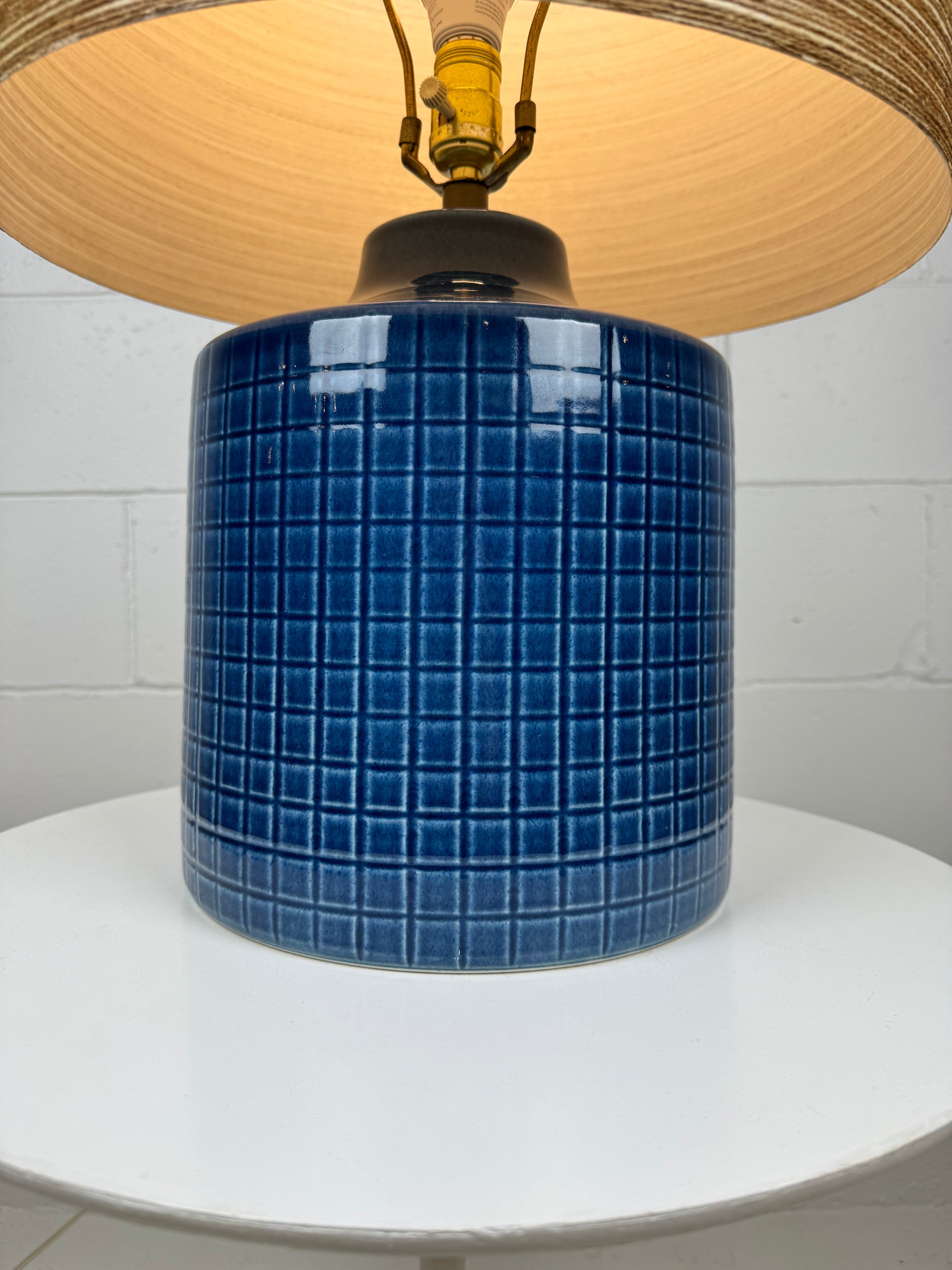 Vintage Blue Lotte Bostlund Large Table Lamp