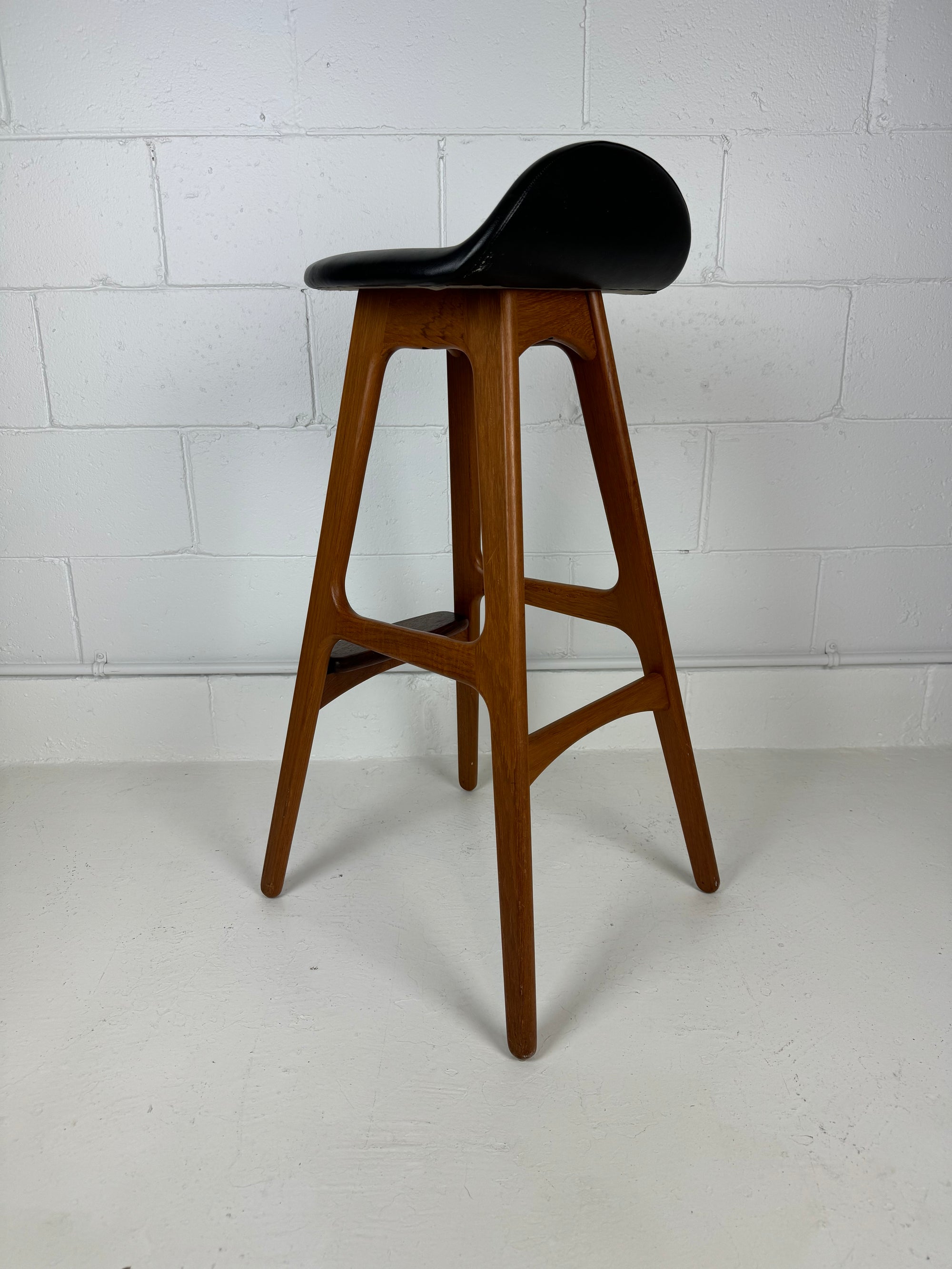 Teak and Rosewood Bar Stools by Erik Buch for Odense Møbler, Denmark