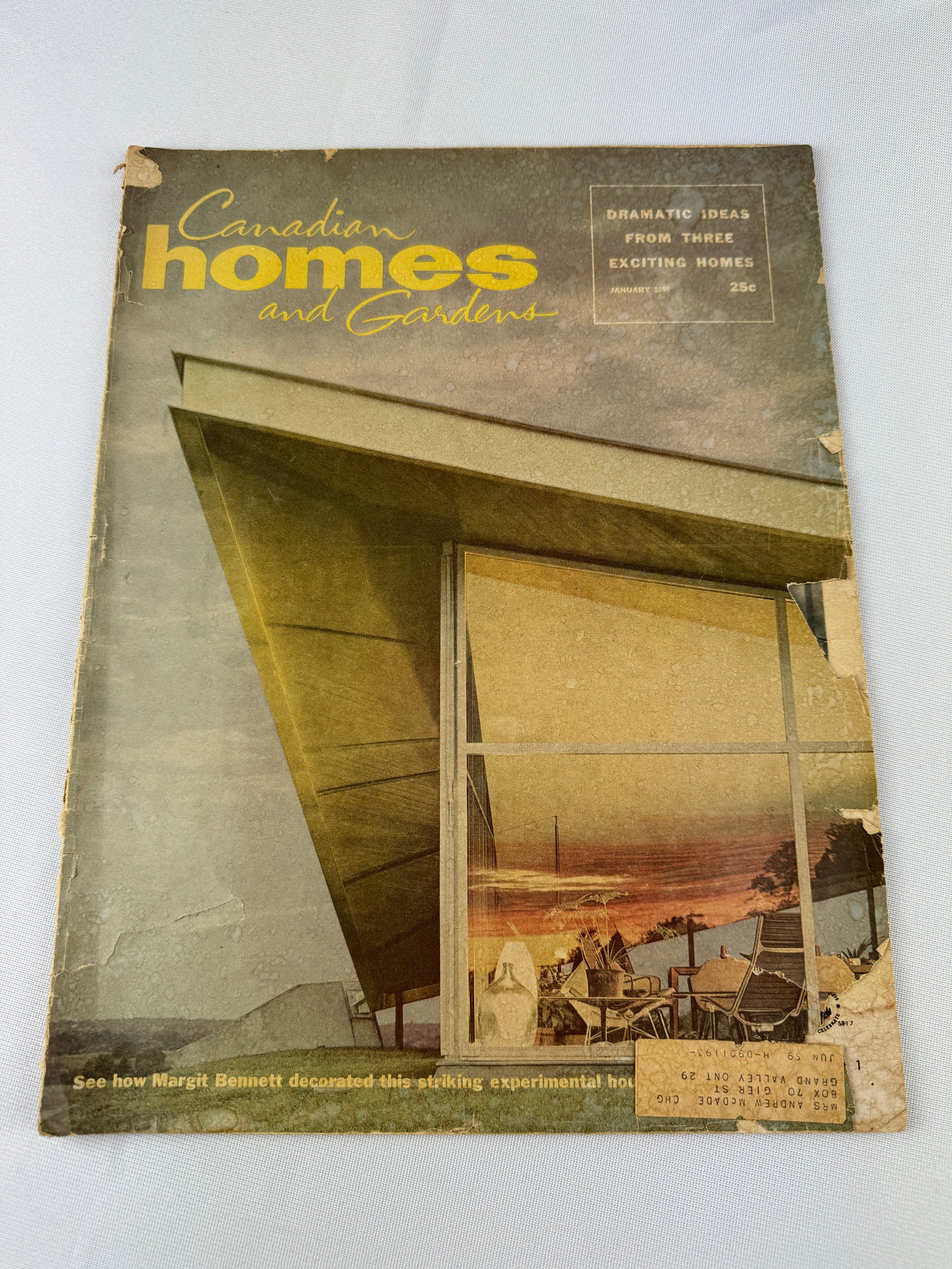 1959 Canadian Homes and Gardens Magazine January Issue