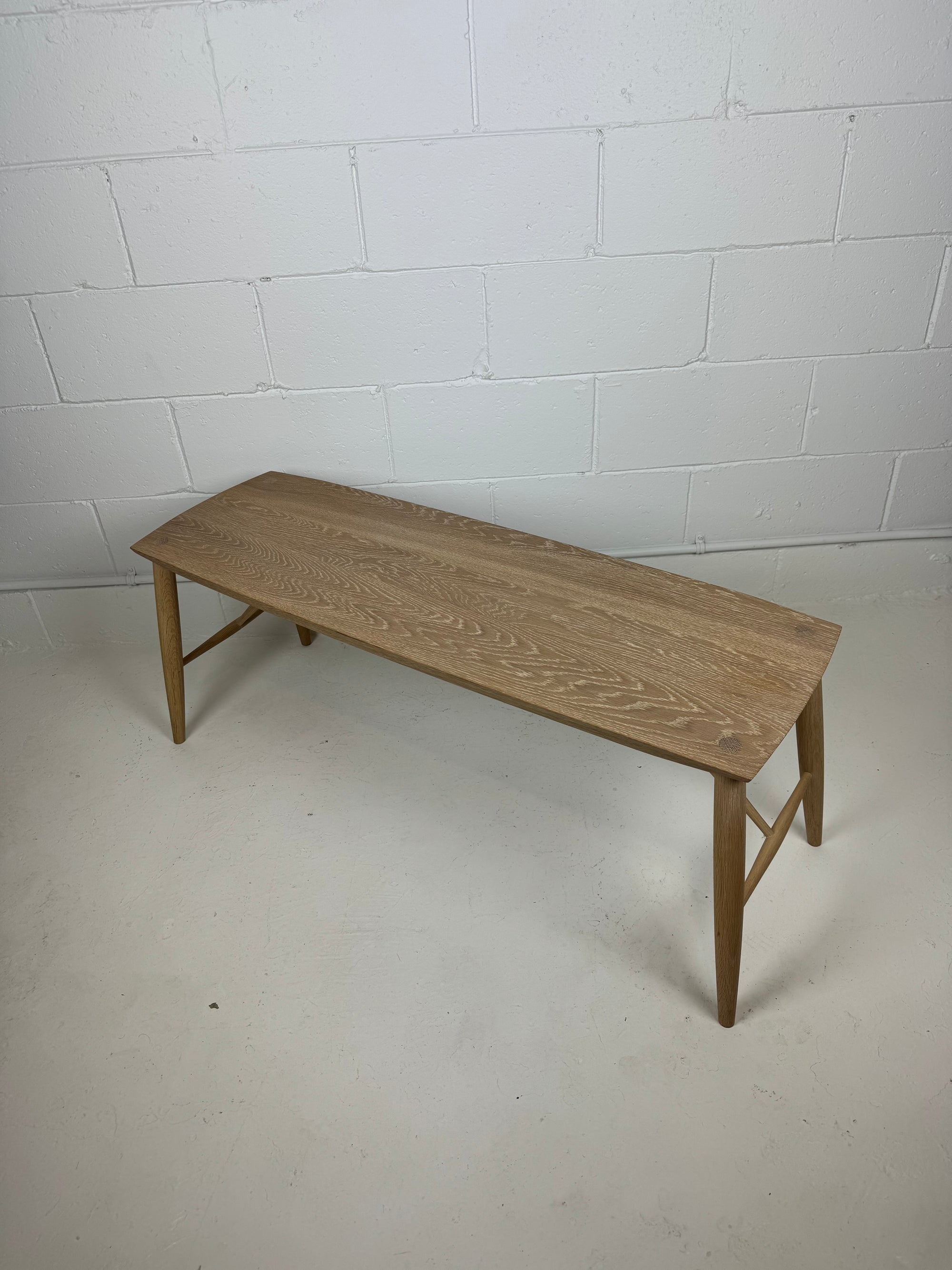 Adelaide Bench by Coolican & Company in White Oak