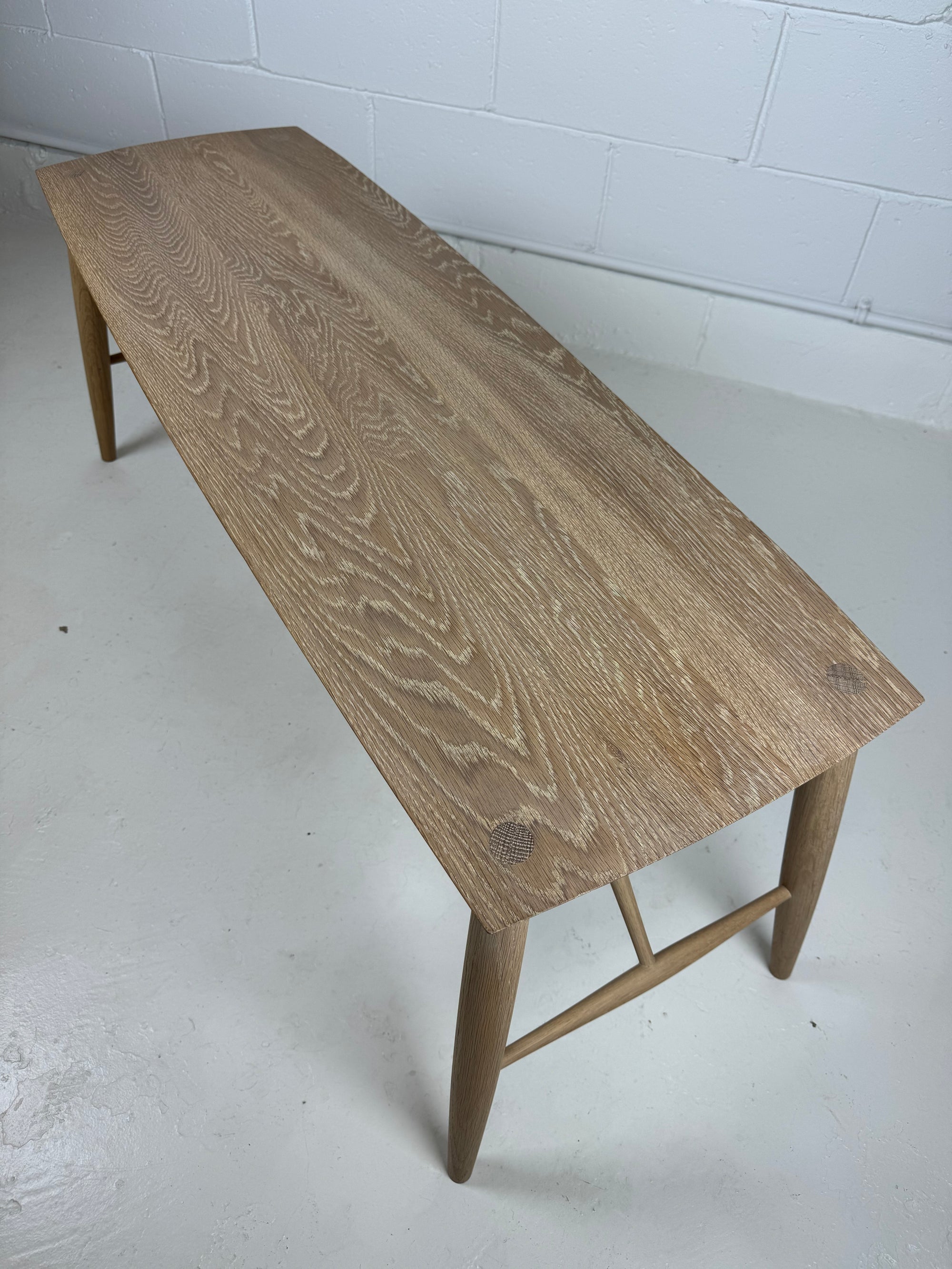 Adelaide Bench by Coolican & Company in White Oak