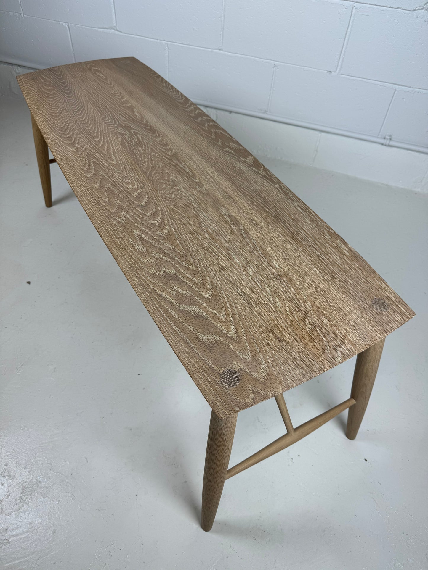 Adelaide Bench by Coolican & Company in White Oak