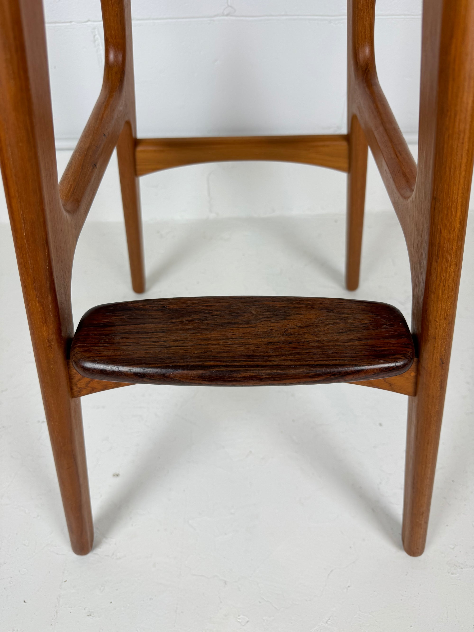 Teak and Rosewood Bar Stools by Erik Buch for Odense Møbler, Denmark