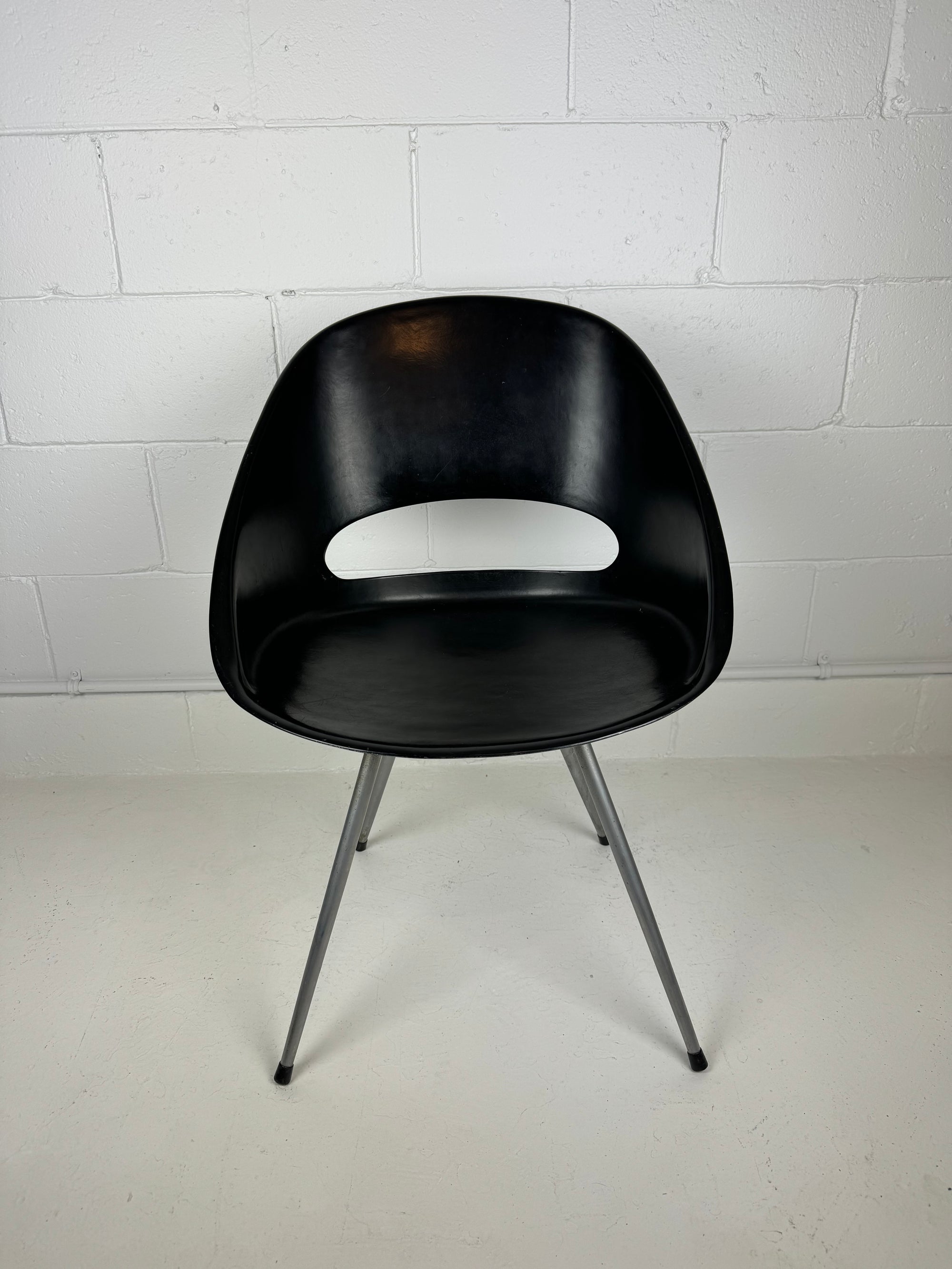 Rare Fibreglass Side Chair by Kai Lyngfeldt Larsen for Søborg Denmark