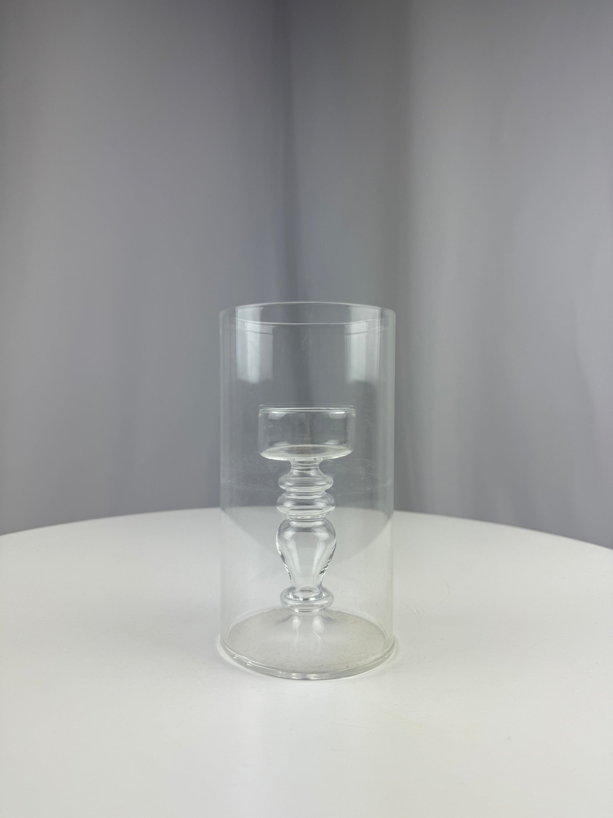 Modernist Glass Tea Light Candle Holder