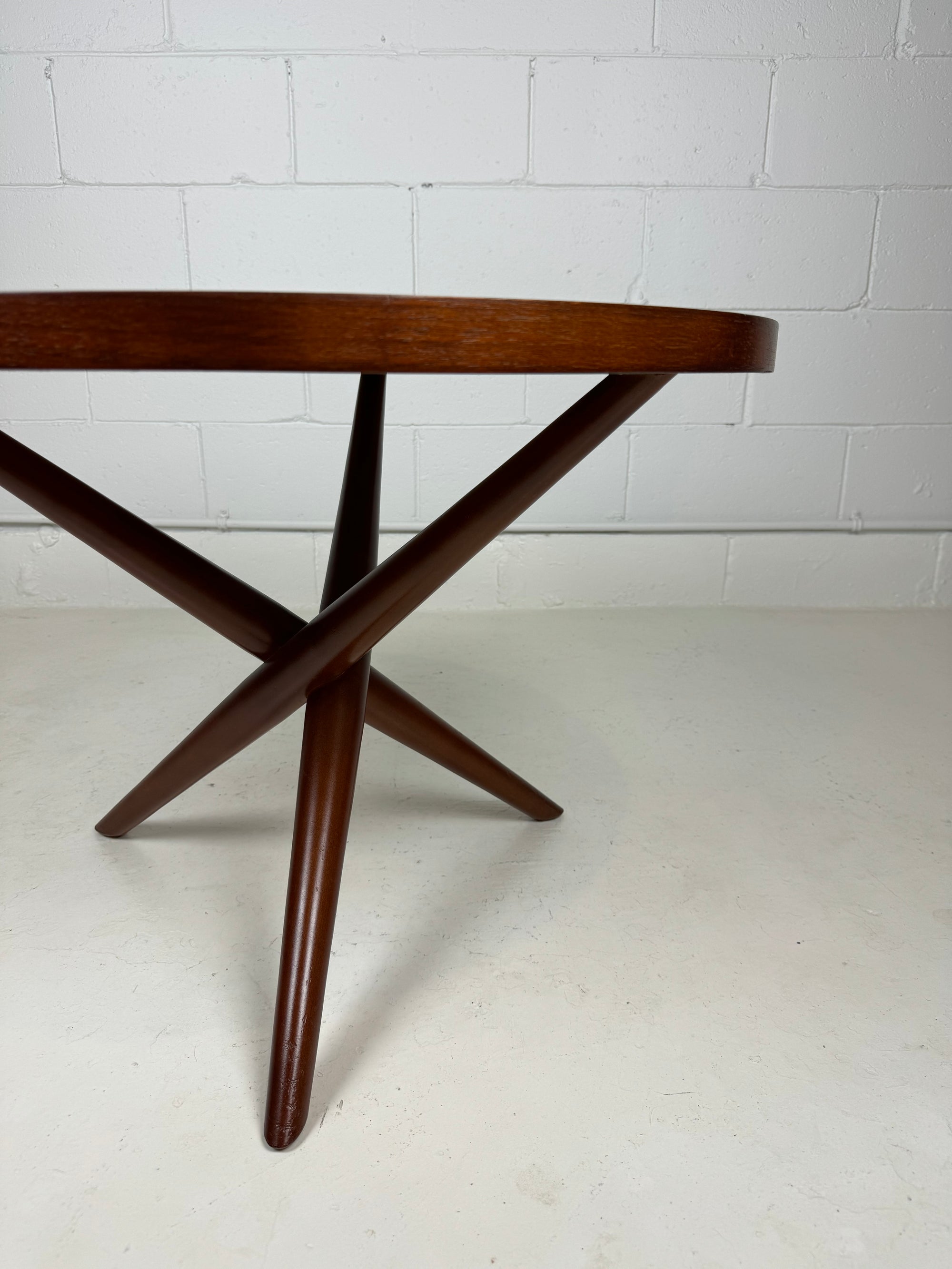 Robsjohn-Gibbings Tripod Side Table for Widdicombe in Walnut