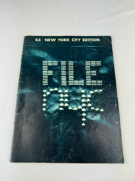 1976 FILE Magazine New York City Edition Spring Issue