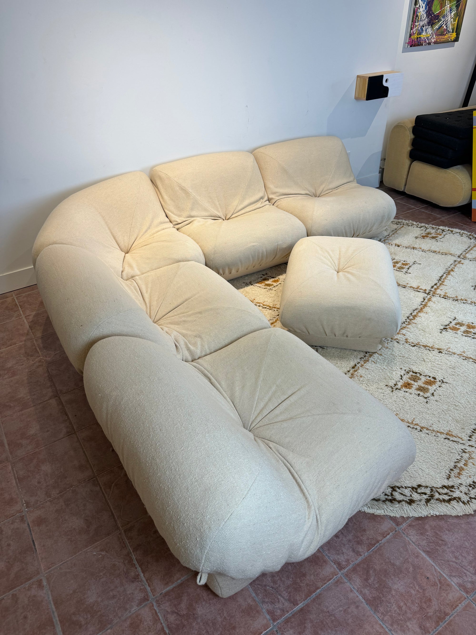 Modular 6-Piece Potato Sofa for Airborne France