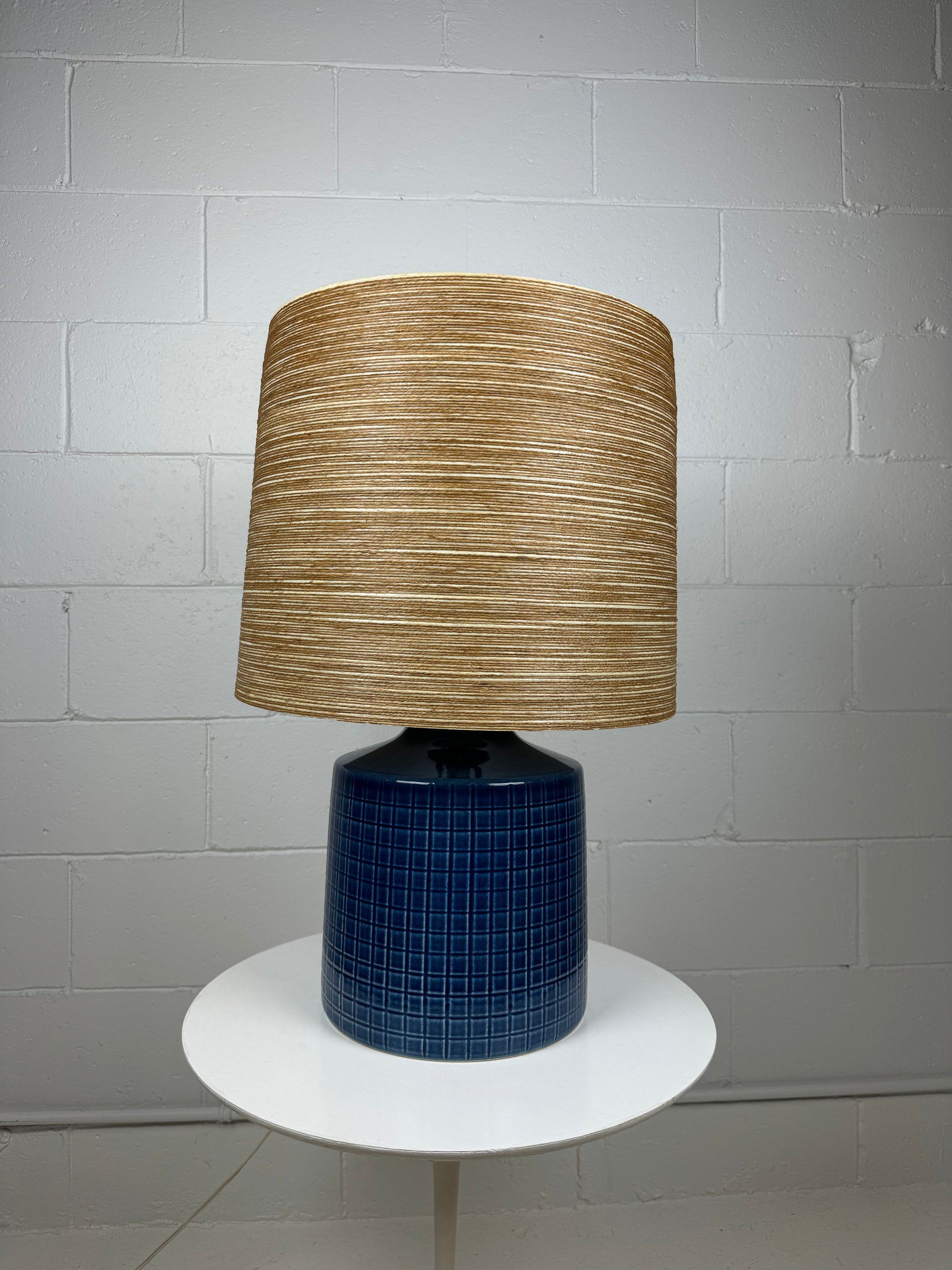 Vintage Blue Lotte Bostlund Large Table Lamp