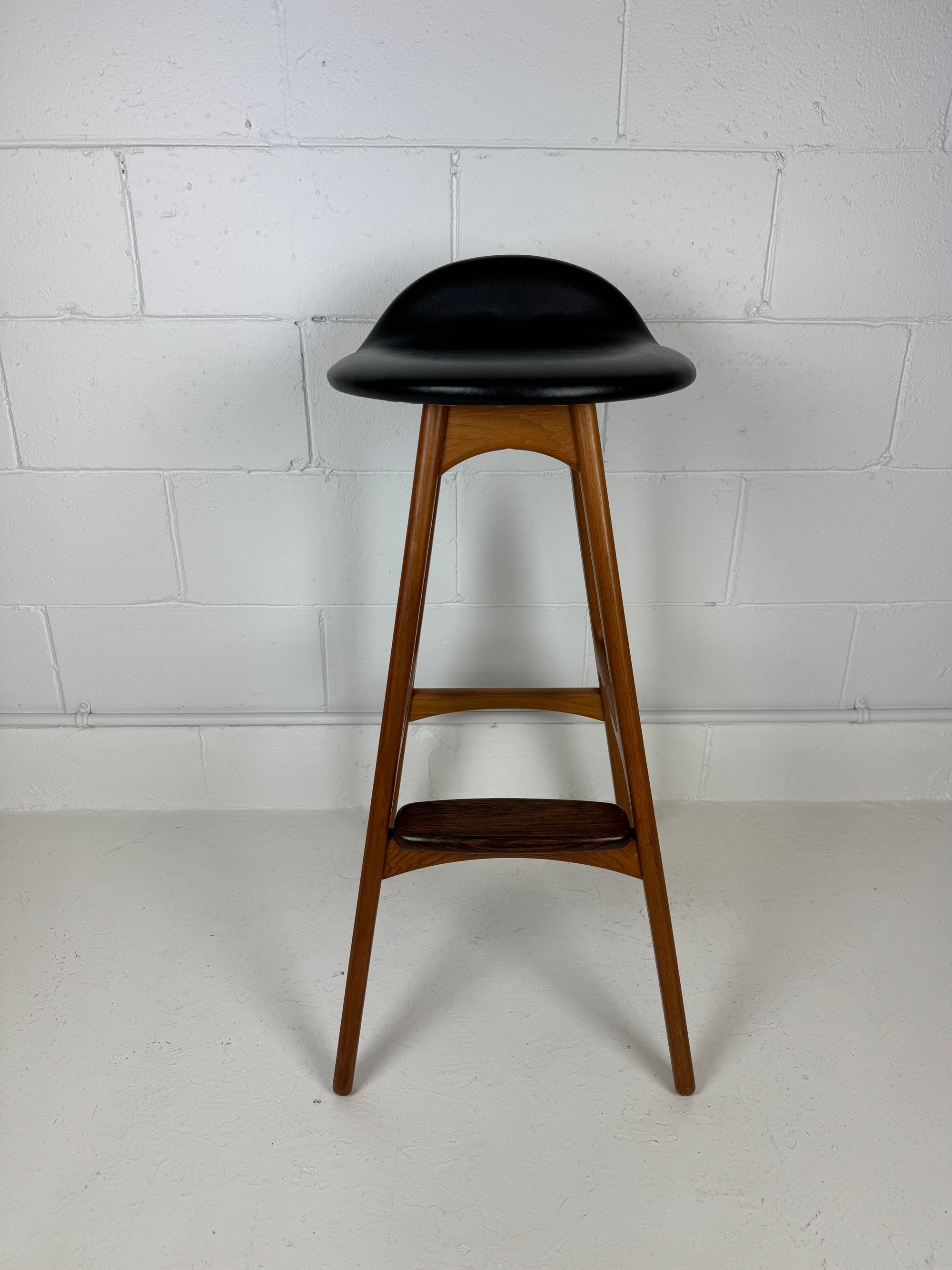 Teak and Rosewood Bar Stools by Erik Buch for Odense Møbler, Denmark