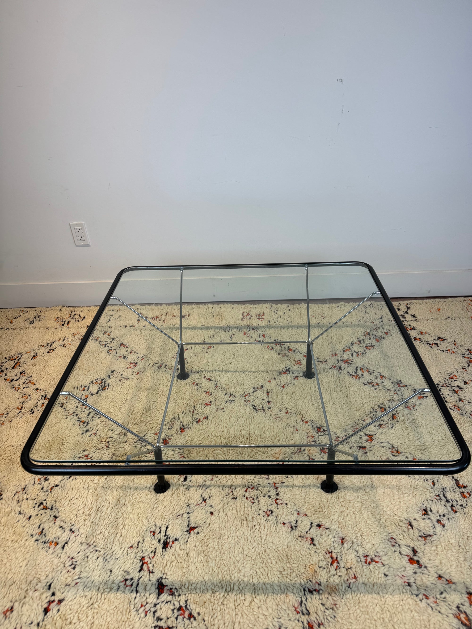 Glass Top Coffee Table by Niels Bendtsen 1970's Denmark