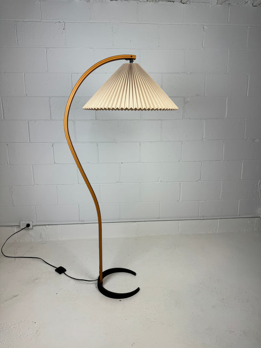 Original Mads Caprani Bent Wood Floor Lamp