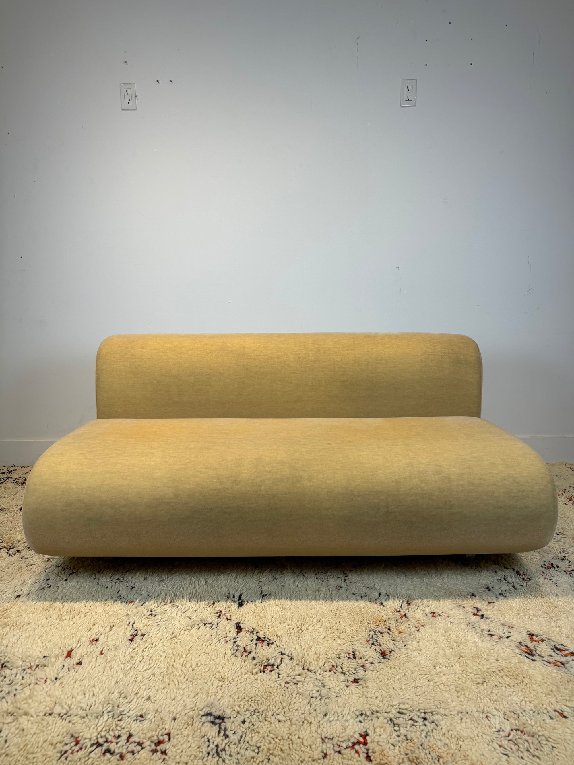 Kazuhide Takahama "Suzanne" Mohair Settee Sofa for Knoll