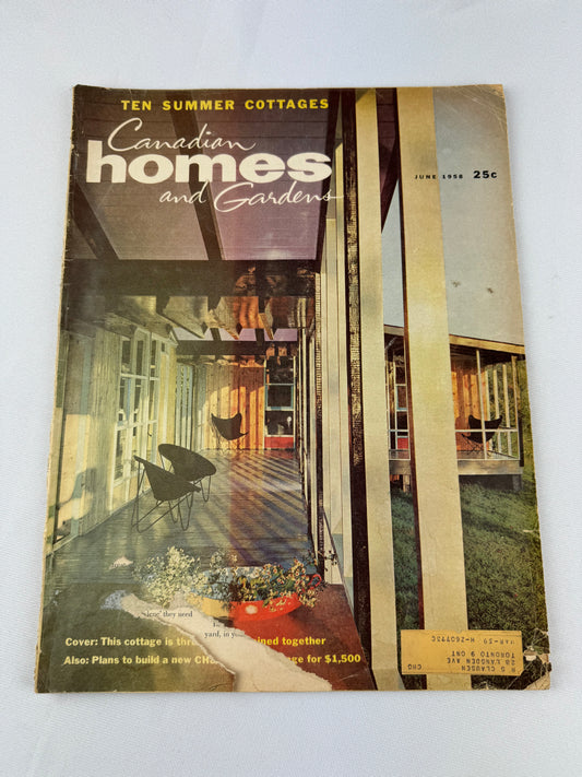 1958 Canadian Homes and Gardens Magazine June Issue